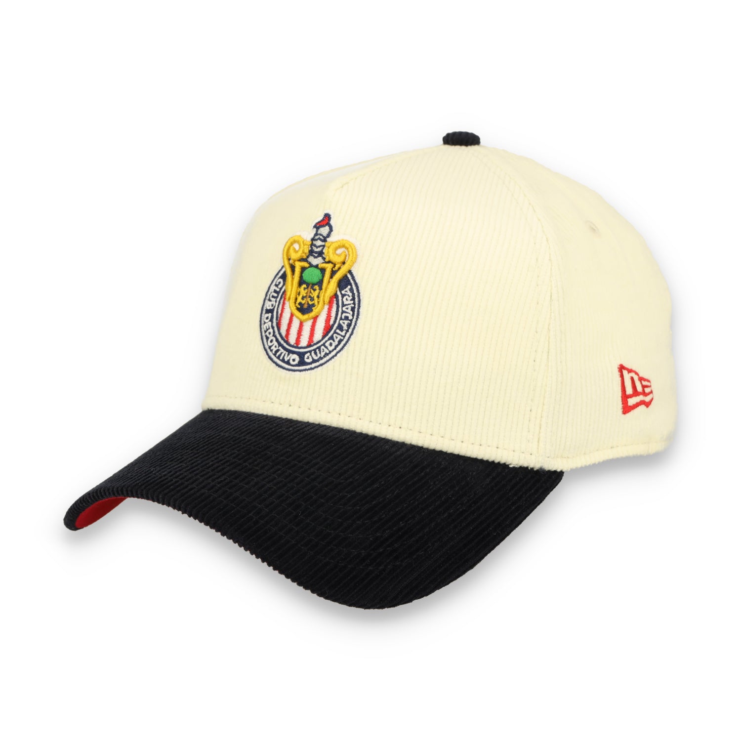 New Era C.D Guadalajara Corduroy 9Forty Adjustable Hat - Chrome/Navy