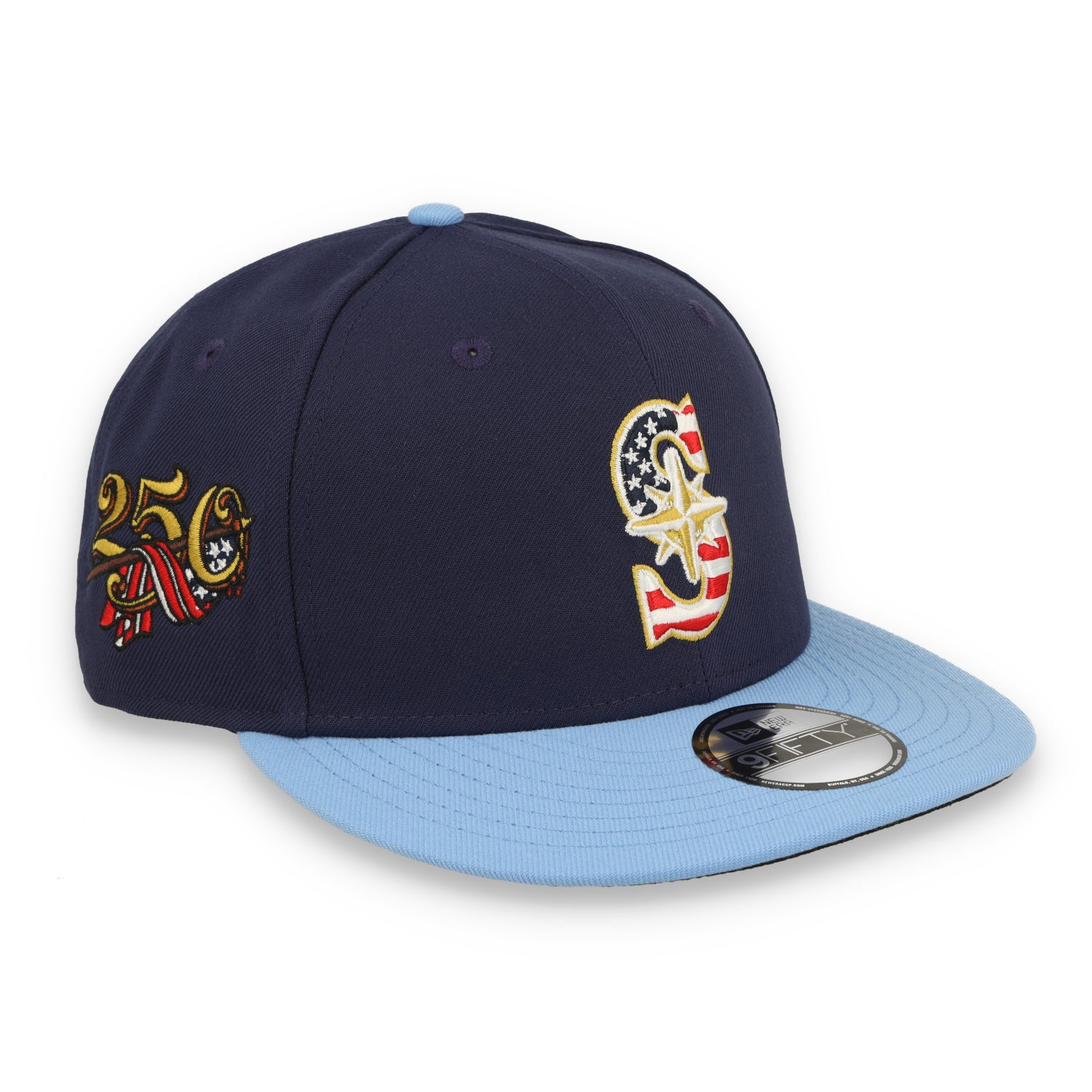 New Era Seattle Mariners Independence Day "250th Anniversary" Side Patch 9FIFTY Snapback Hat