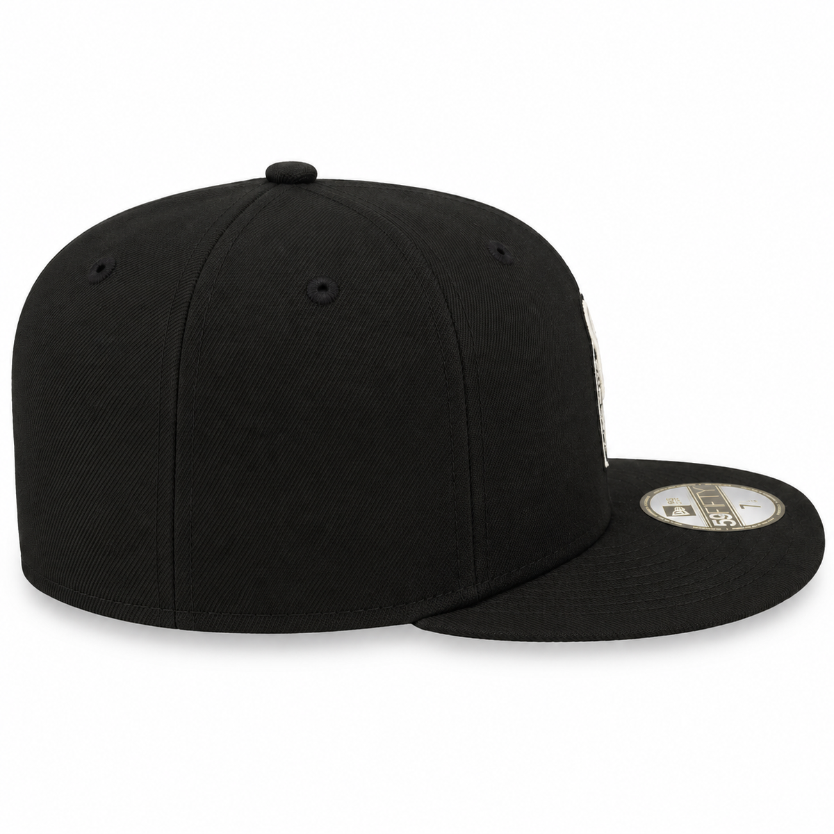 New Era Chivas 71079831 black and white 59FIFTY fitted hat - opposite side