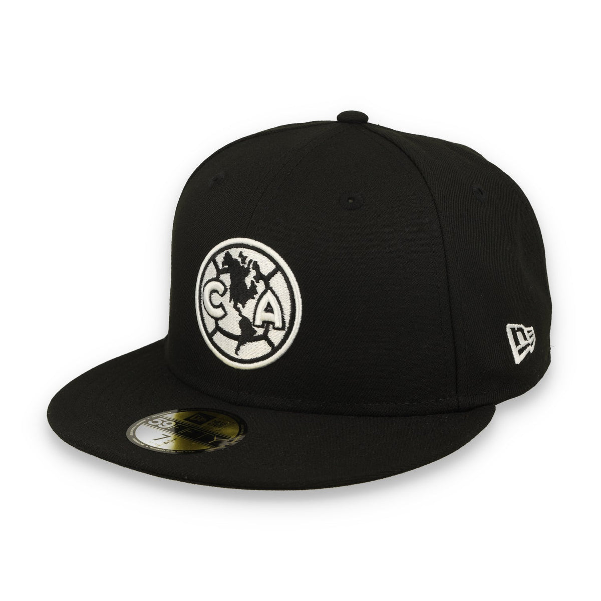 New Era Club America Black and White 59FIFTY Fitted Hat