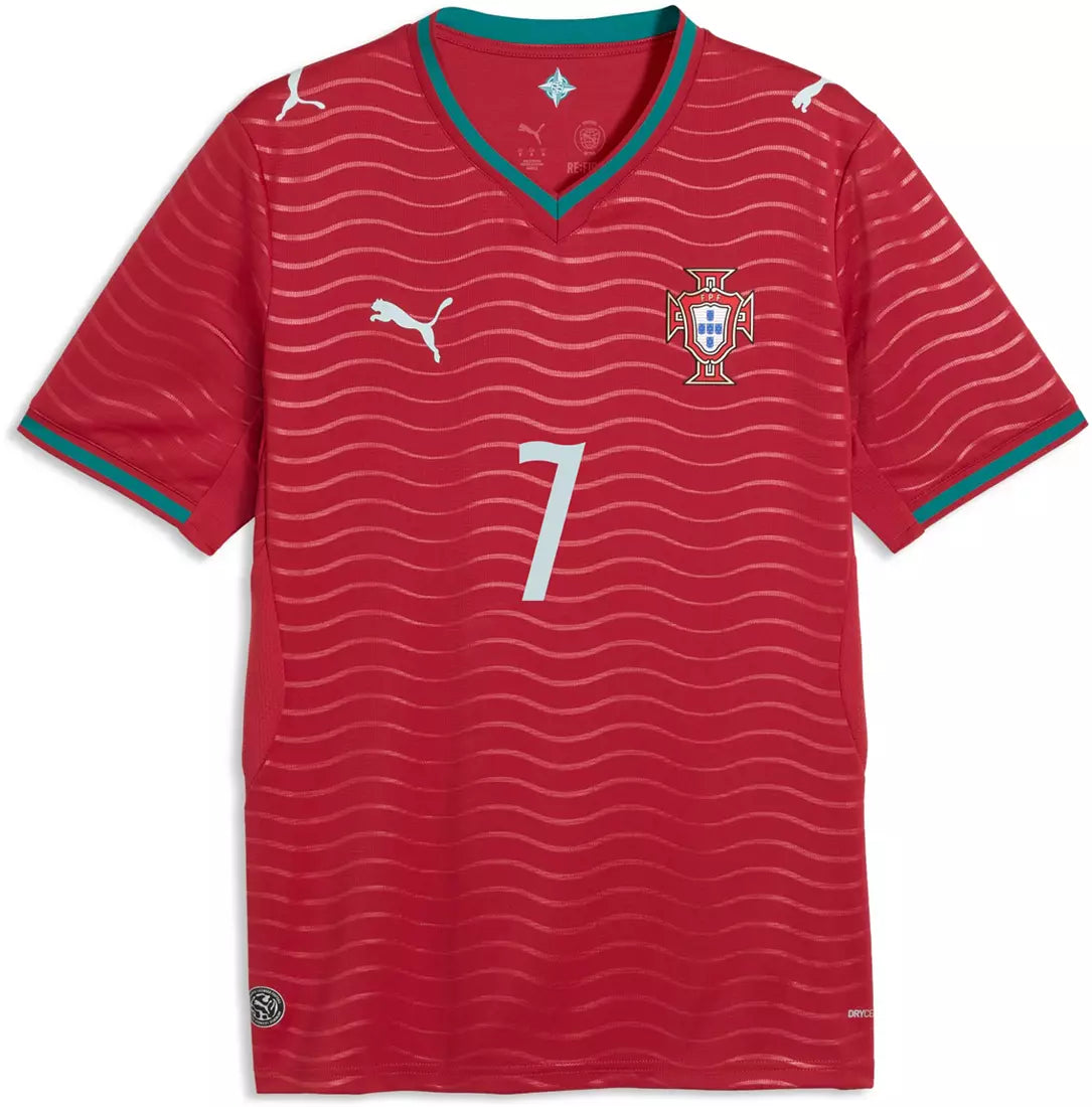 Puma Men's "Cristiano Ronaldo"Portugal Replica Stadium Home Soccer Jersey 2026