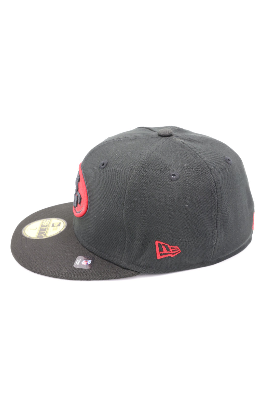 San Francisco 49ers New Era Alternate Logo Omaha 59FIFTY Fitted Hat - Black
