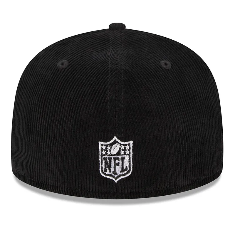 New Era Las Vegas Raiders Side Patch corduroy Fitted Hat-Black