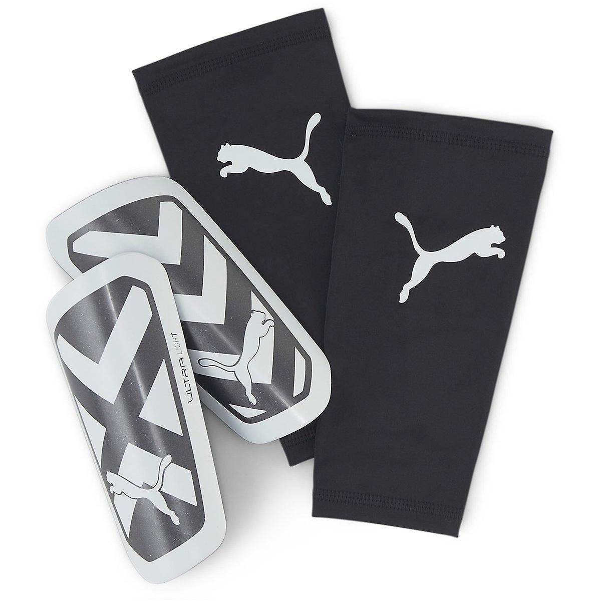 Puma Ultra Light Sleeve Shinguard-Black/White