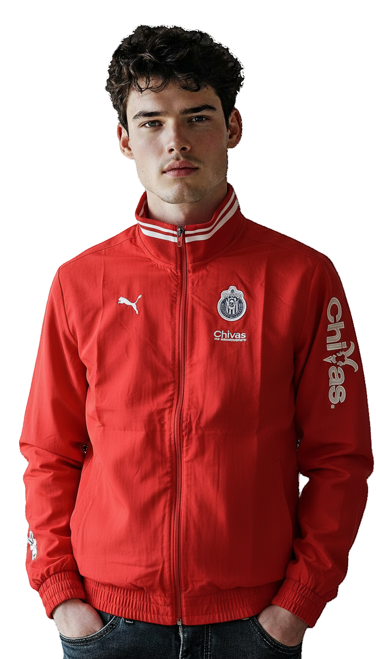 Puma Men's Chivas Jacket -RED/WHITE