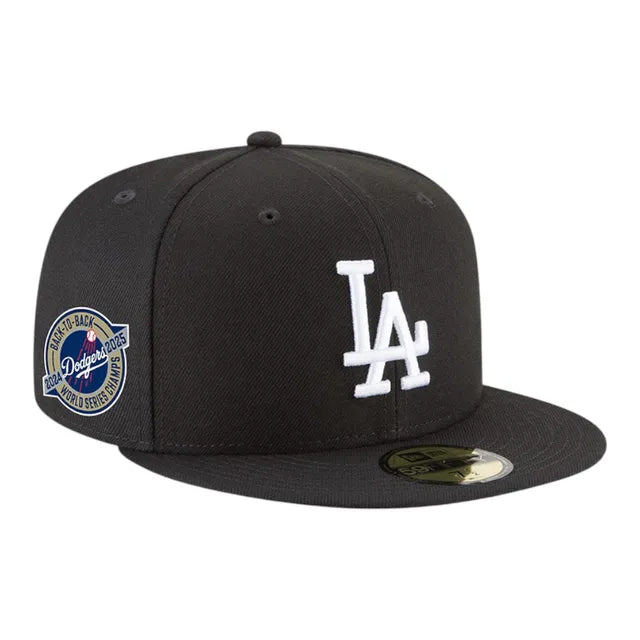 New Era Los Angeles Dodgers 2025 World Series Champions 59FIFTY Fitted Hat-Black/White