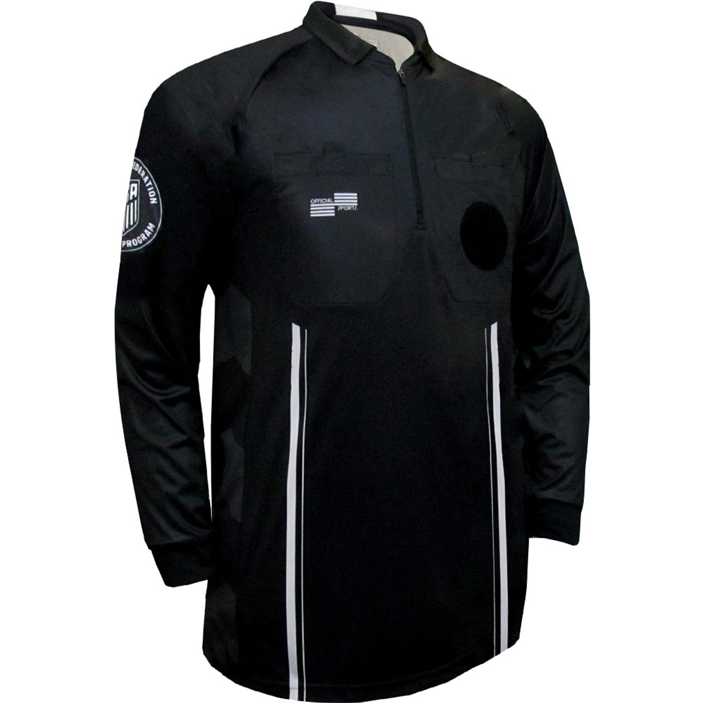 Official Sports Men's USSF Pro Referee Jersey L/S-Black