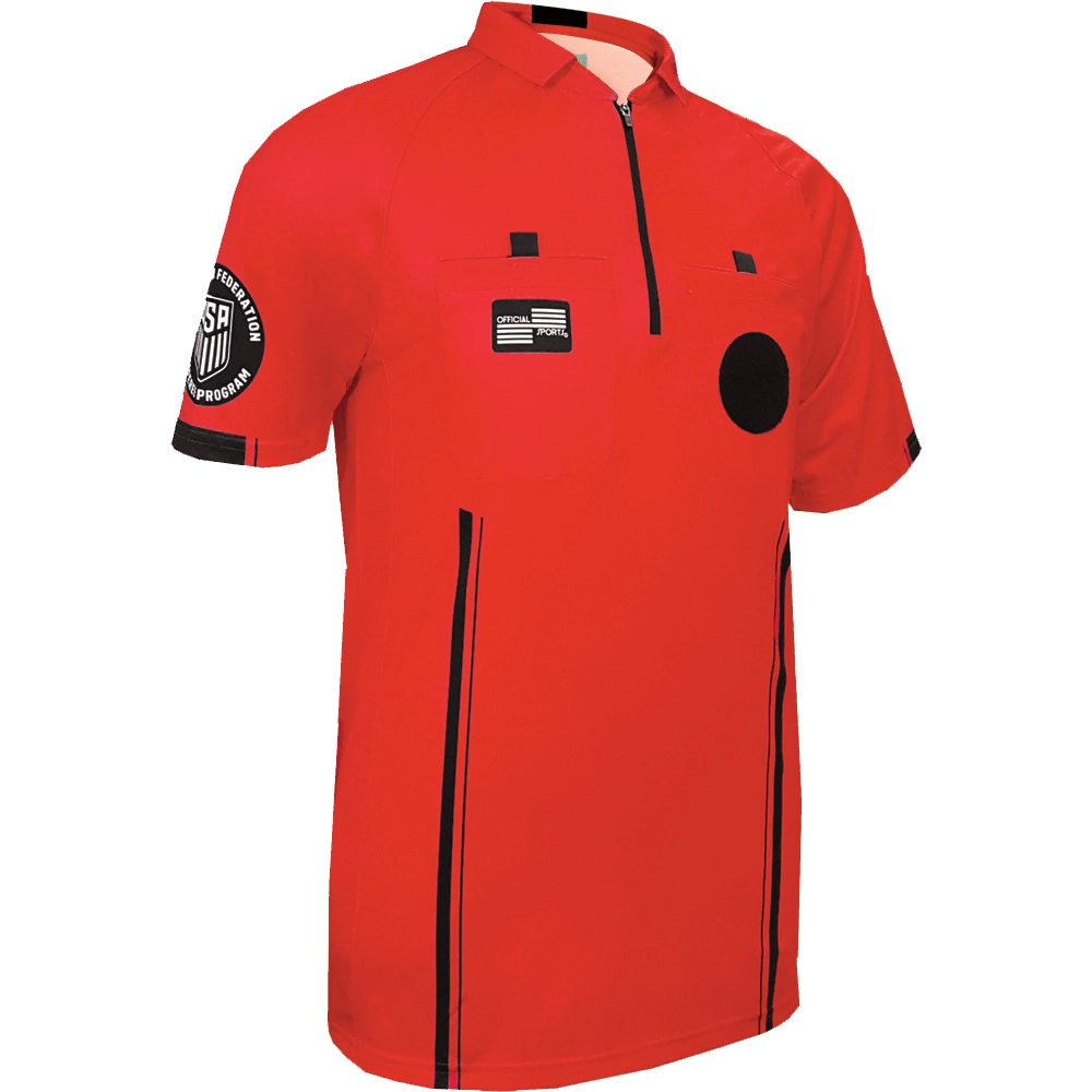 Official Sports Men's USSF Pro Referee Jersey S/S-Red
