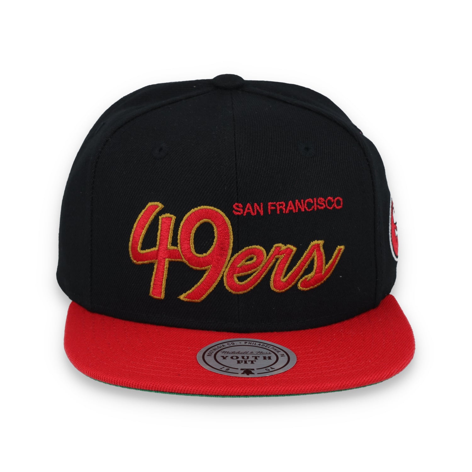 Mitchell & Ness Youth San Francisco 49ers Script Snapback Hat