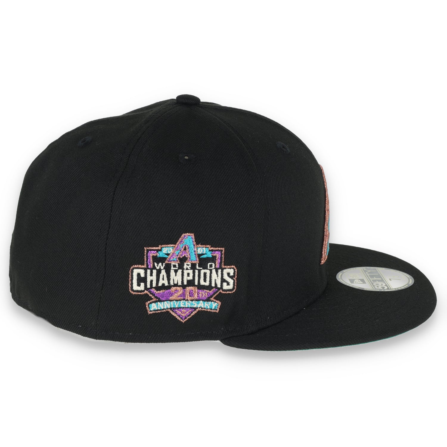 New Era Arizona Diamondbacks 20th Anniversary A Metallic Logo 59fifty Fitted-Black