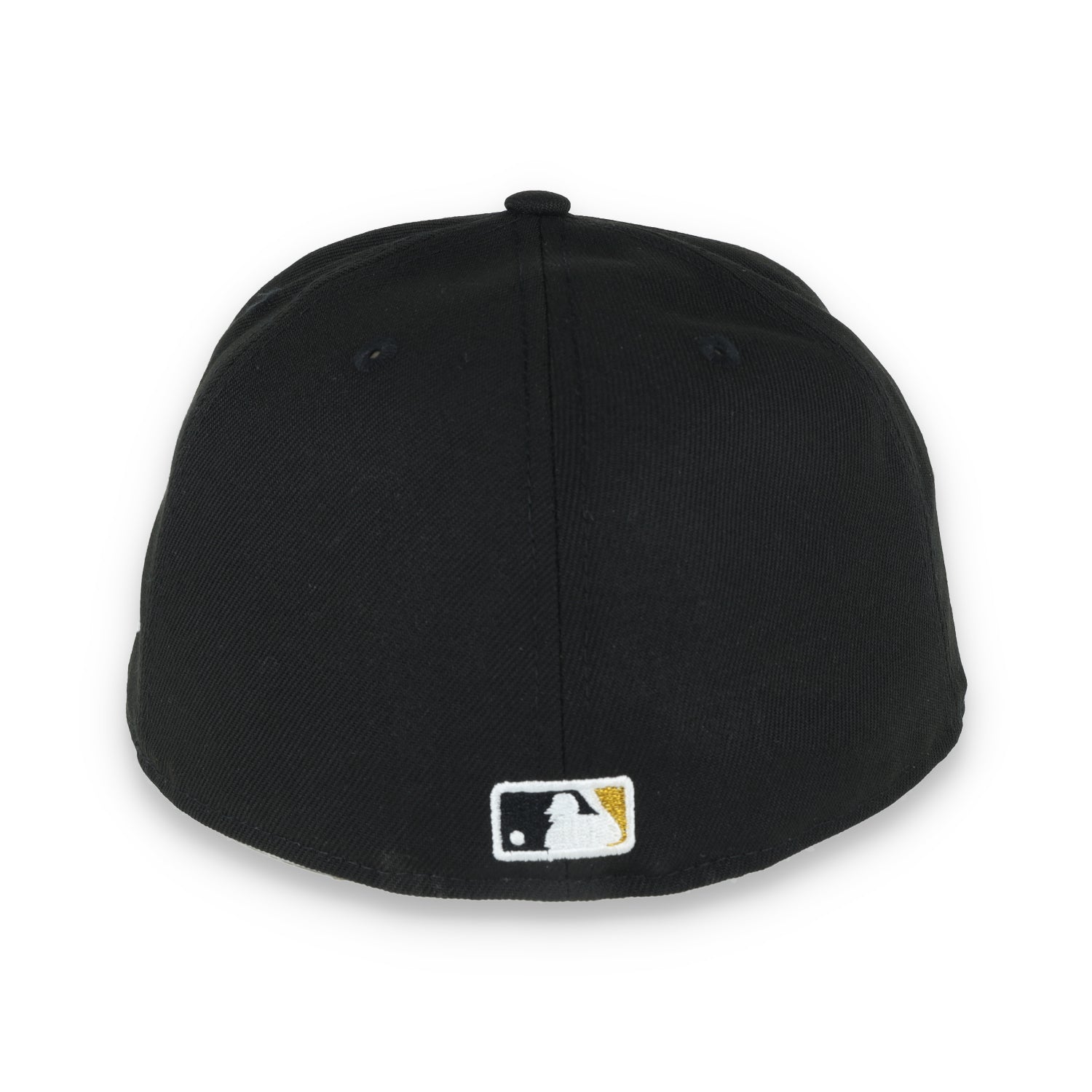 New Era Oakland Athletics 50th Anniversary Metallic Logo Side Patch 59fifty Fitted Hat-Black