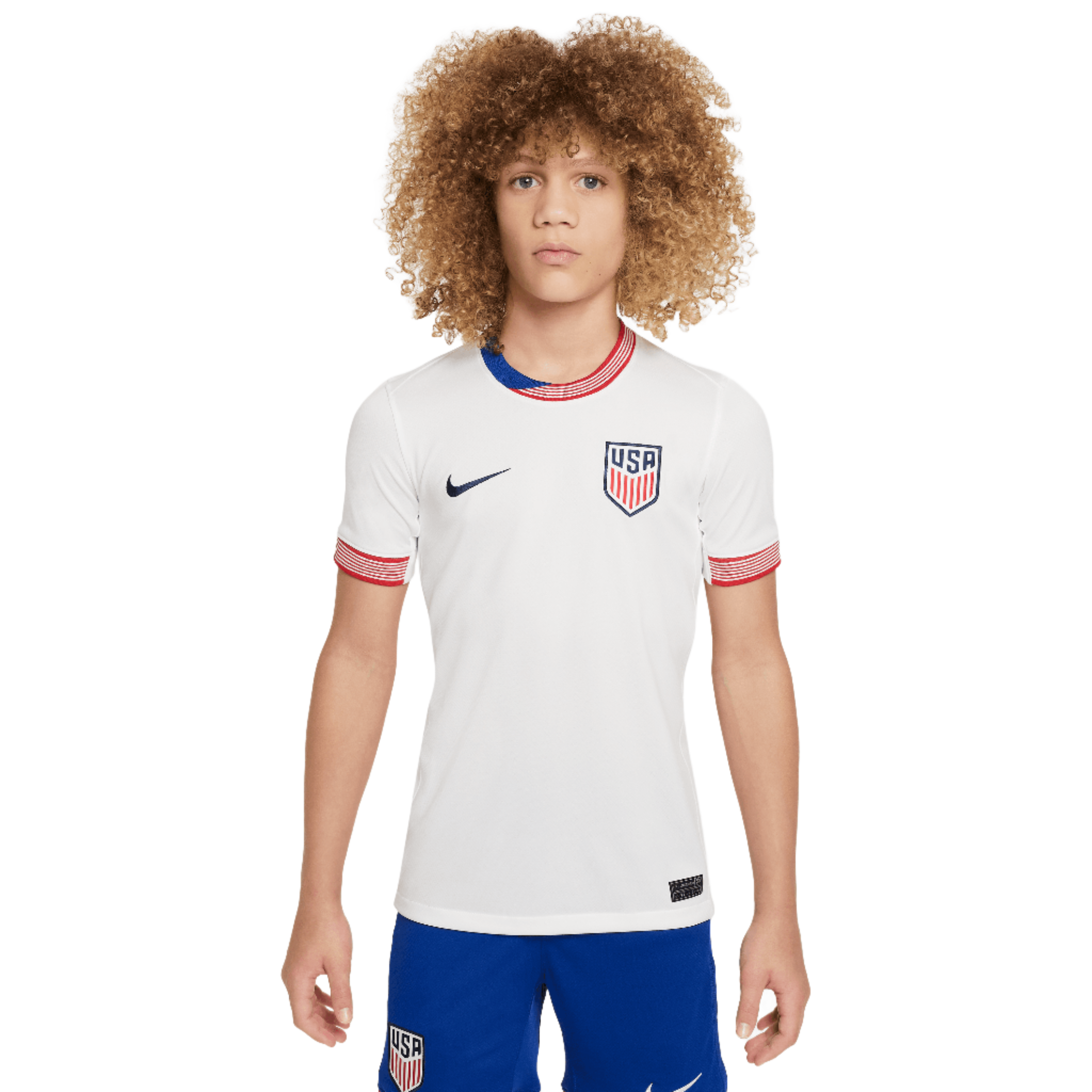 Nike Youth USMNT Stadium Home Dri-FIT Soccer Replica Jersey 2024