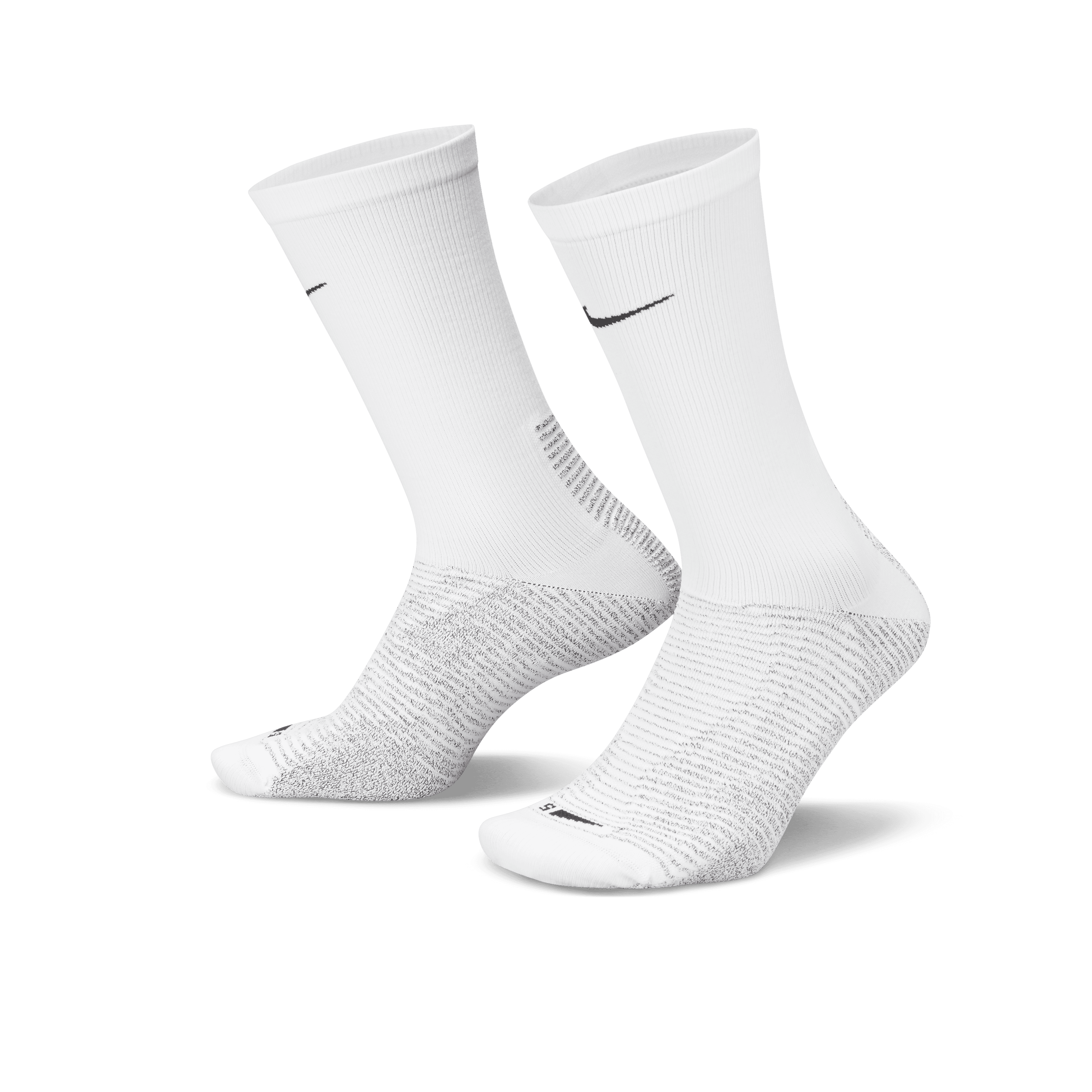 Nike Grip Vapor Strike Soccer Socks-White/Grey