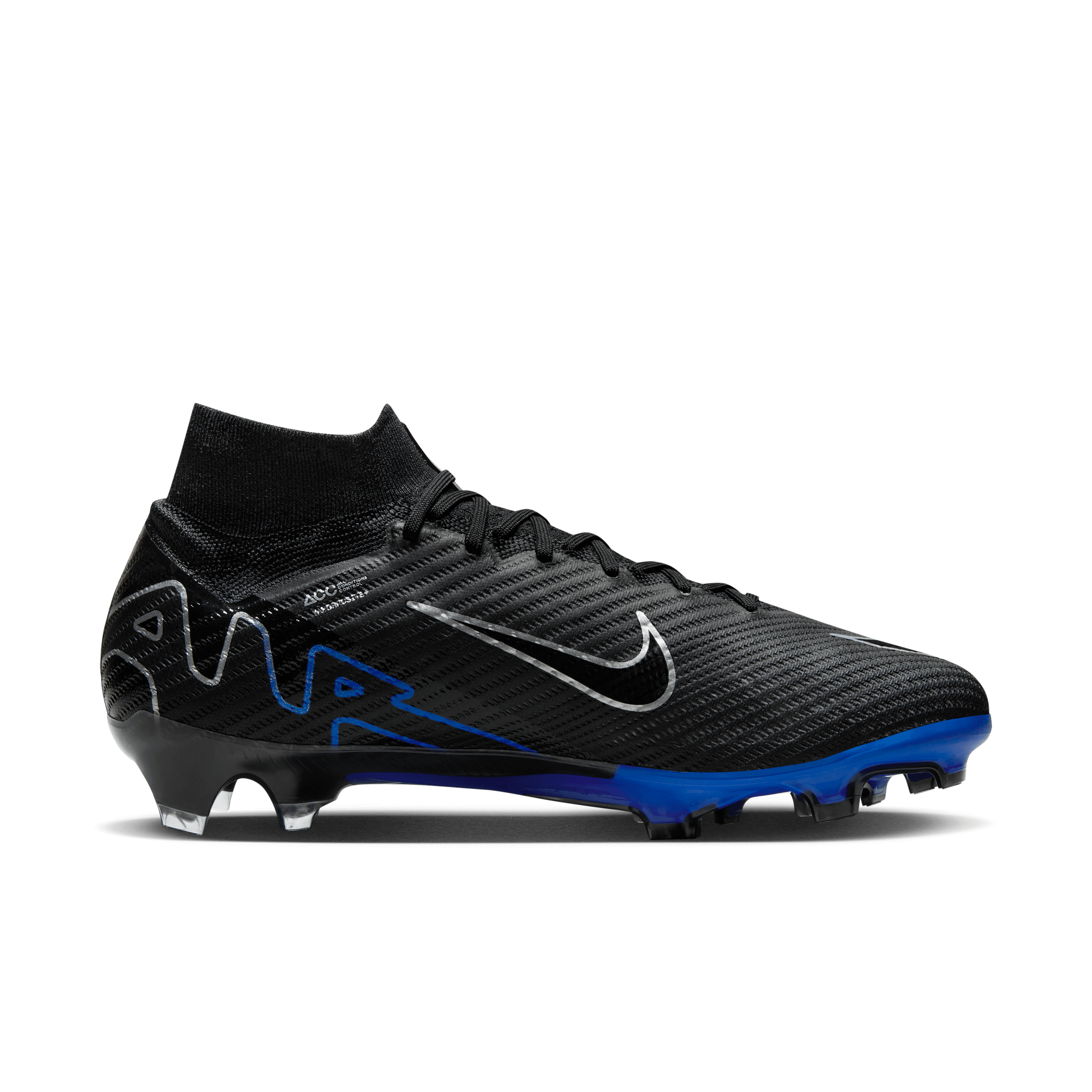 Nike Zoom Mercurial Superfly 9 Elite FG-Black/Blue