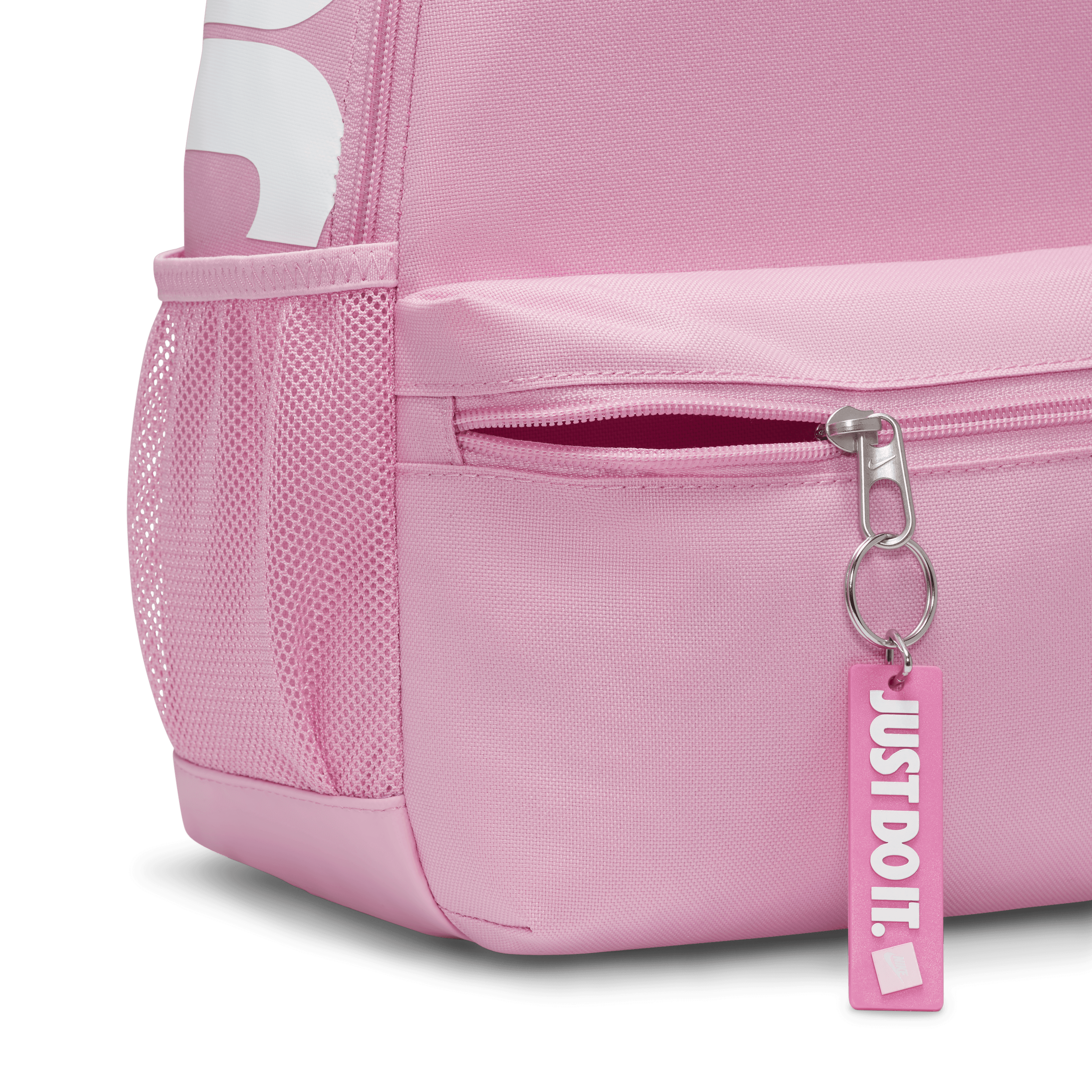 Nike Kids Brasilia JDI Mini Backpack-Pink Rise/White/Laser Fuchsia