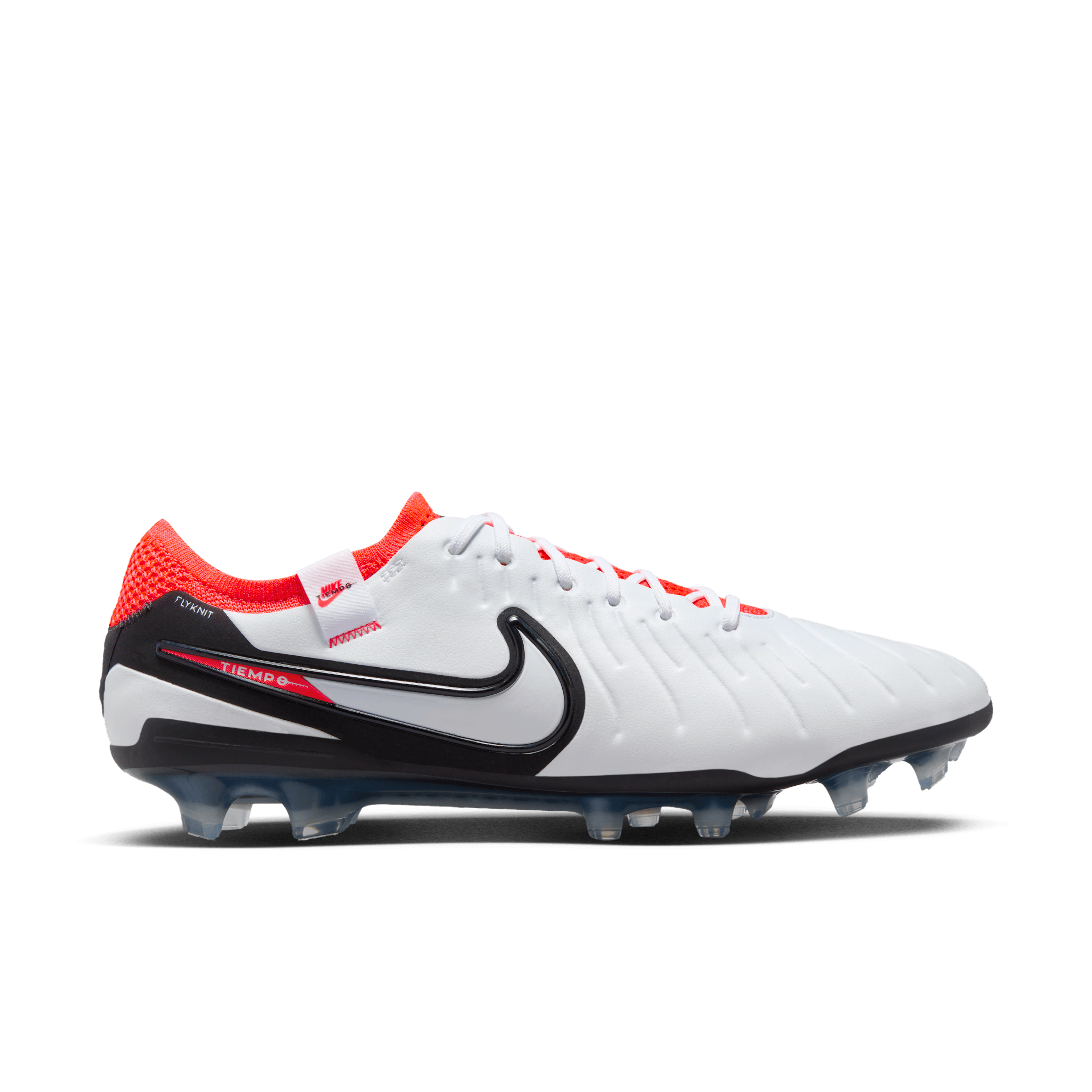 Nike Tiempo Legend 10 Elite FG-White/Black-Bright Crimson