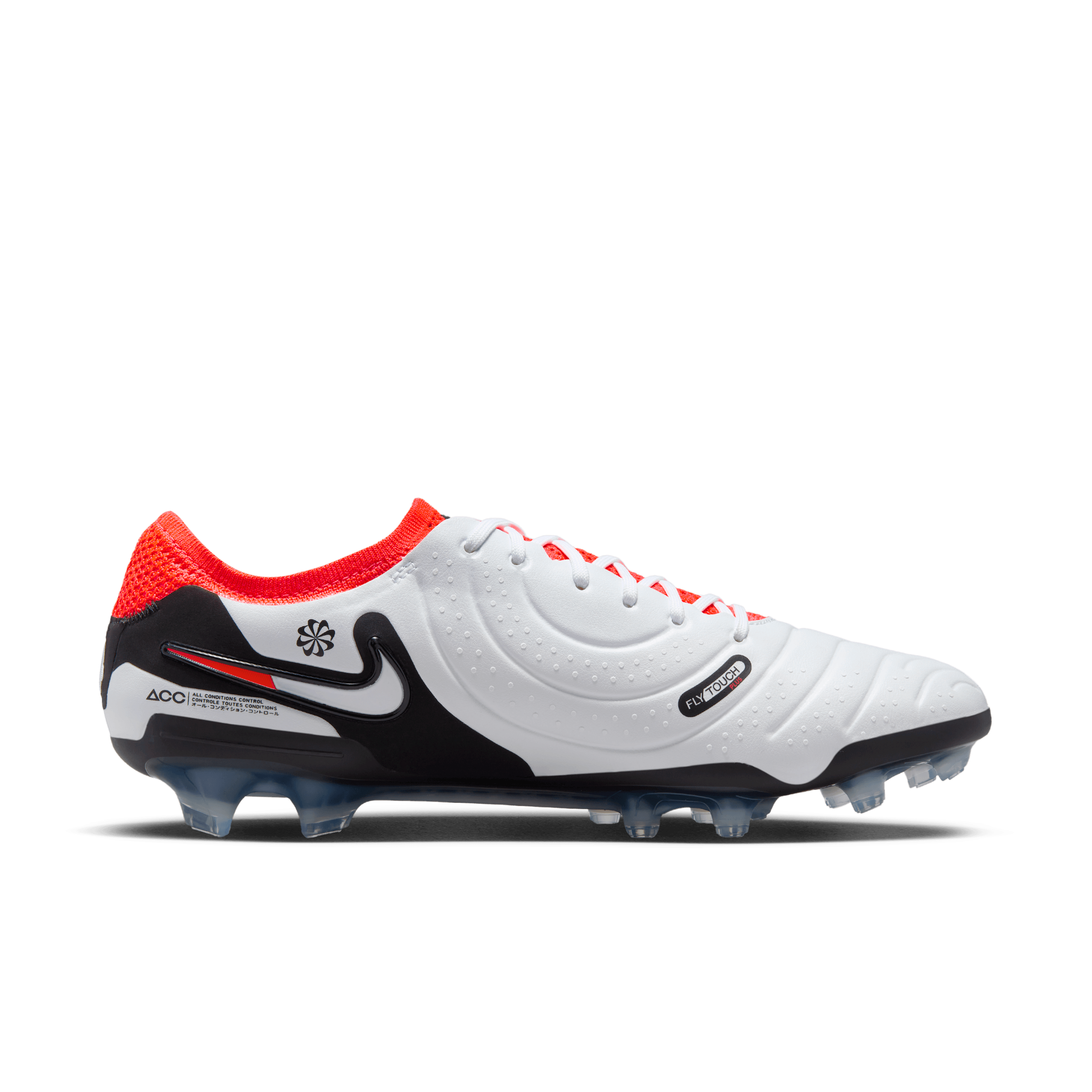 Nike Tiempo Legend 10 Elite FG-White/Black-Bright Crimson