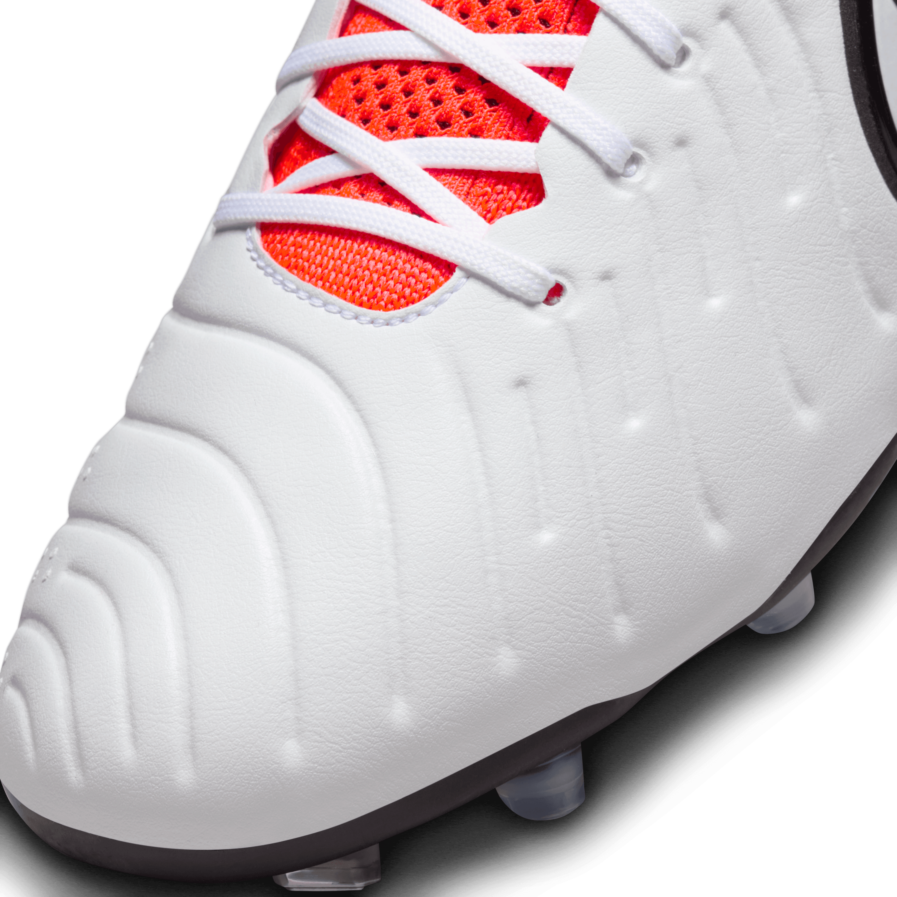 Nike Tiempo Legend 10 Elite FG-White/Black-Bright Crimson