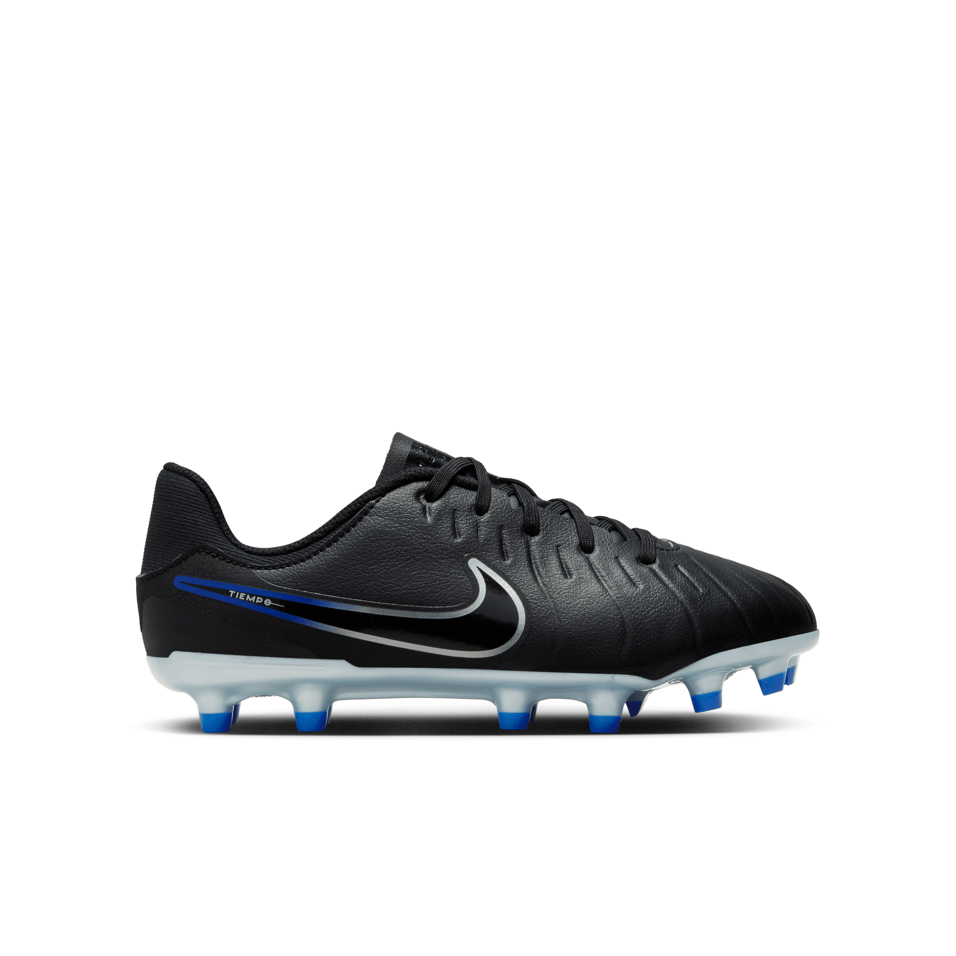 Nike Jr. Tiempo Legend 10 Academy FG-Black/Hyper Royal/Chrome