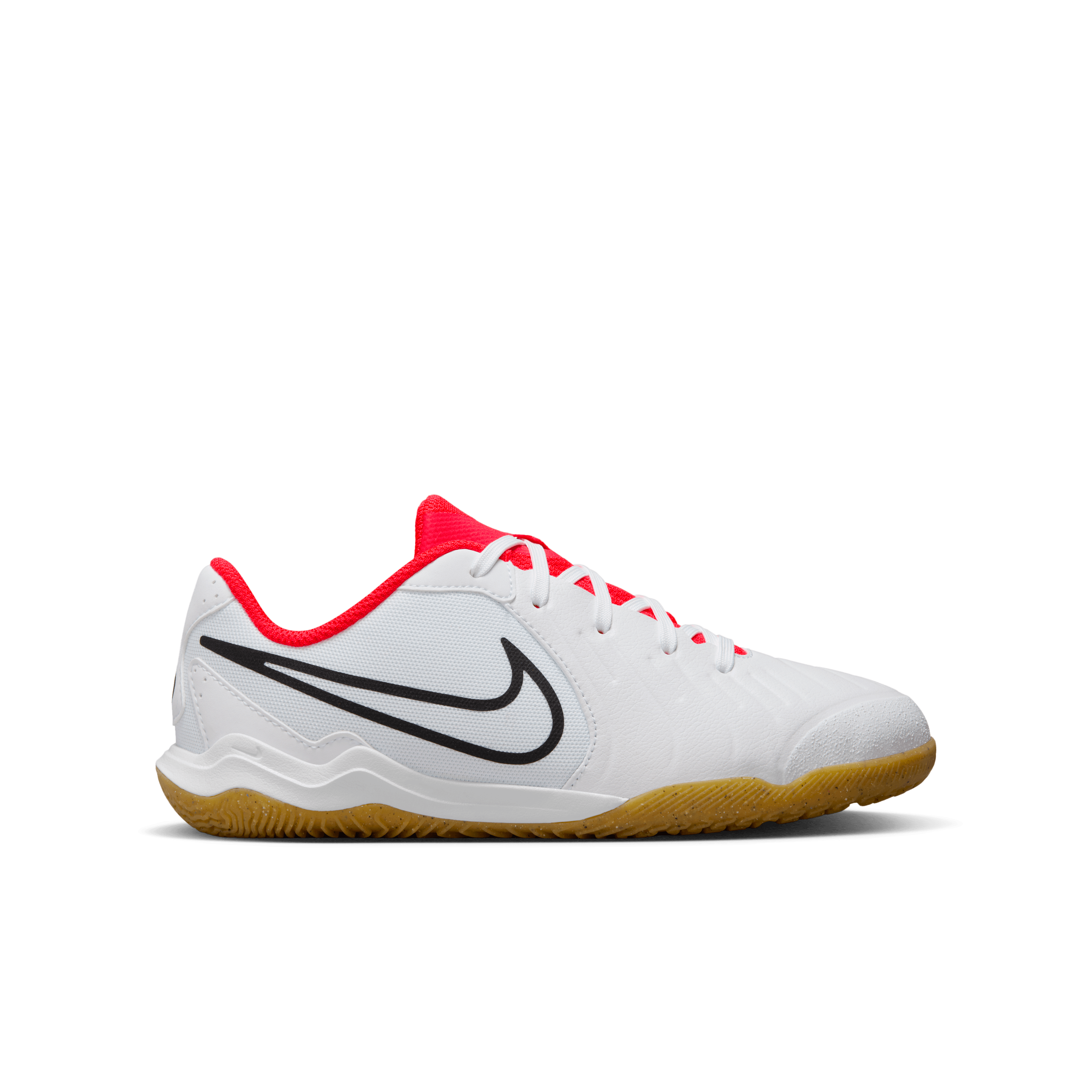 Nike Jr. Tiempo Legend 10 Academy-White/Black-Bright Crimson