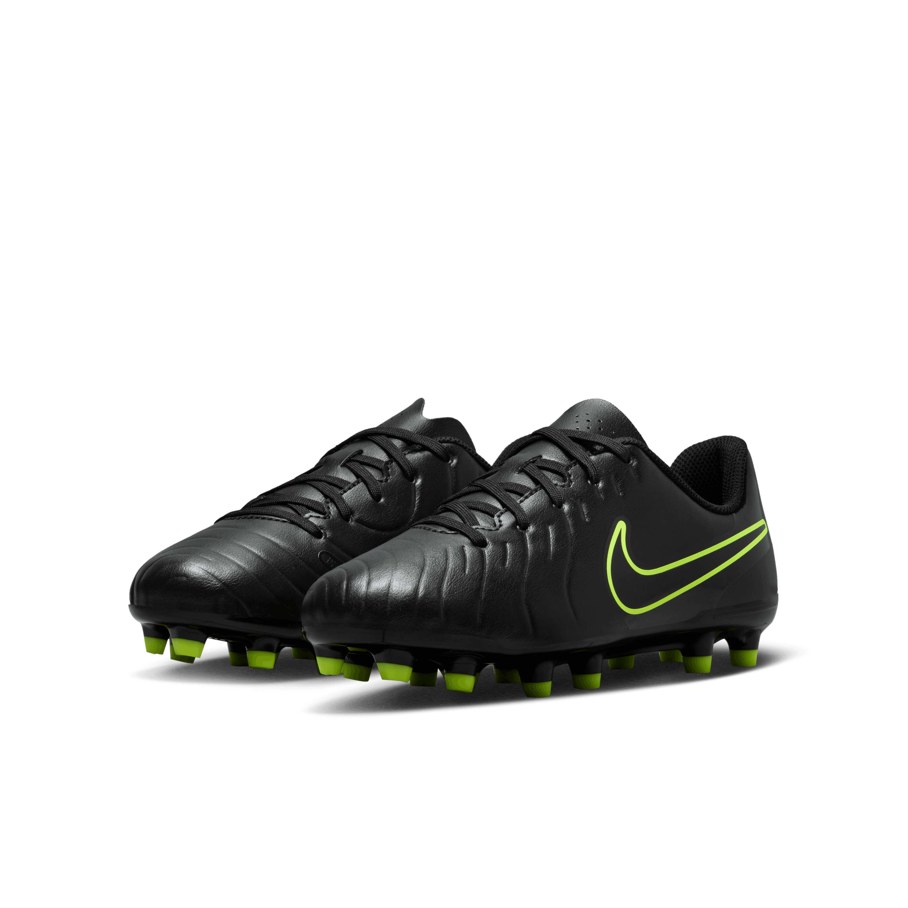 Nike Jr. Tiempo Legend 10 Club FG-Black/Volt