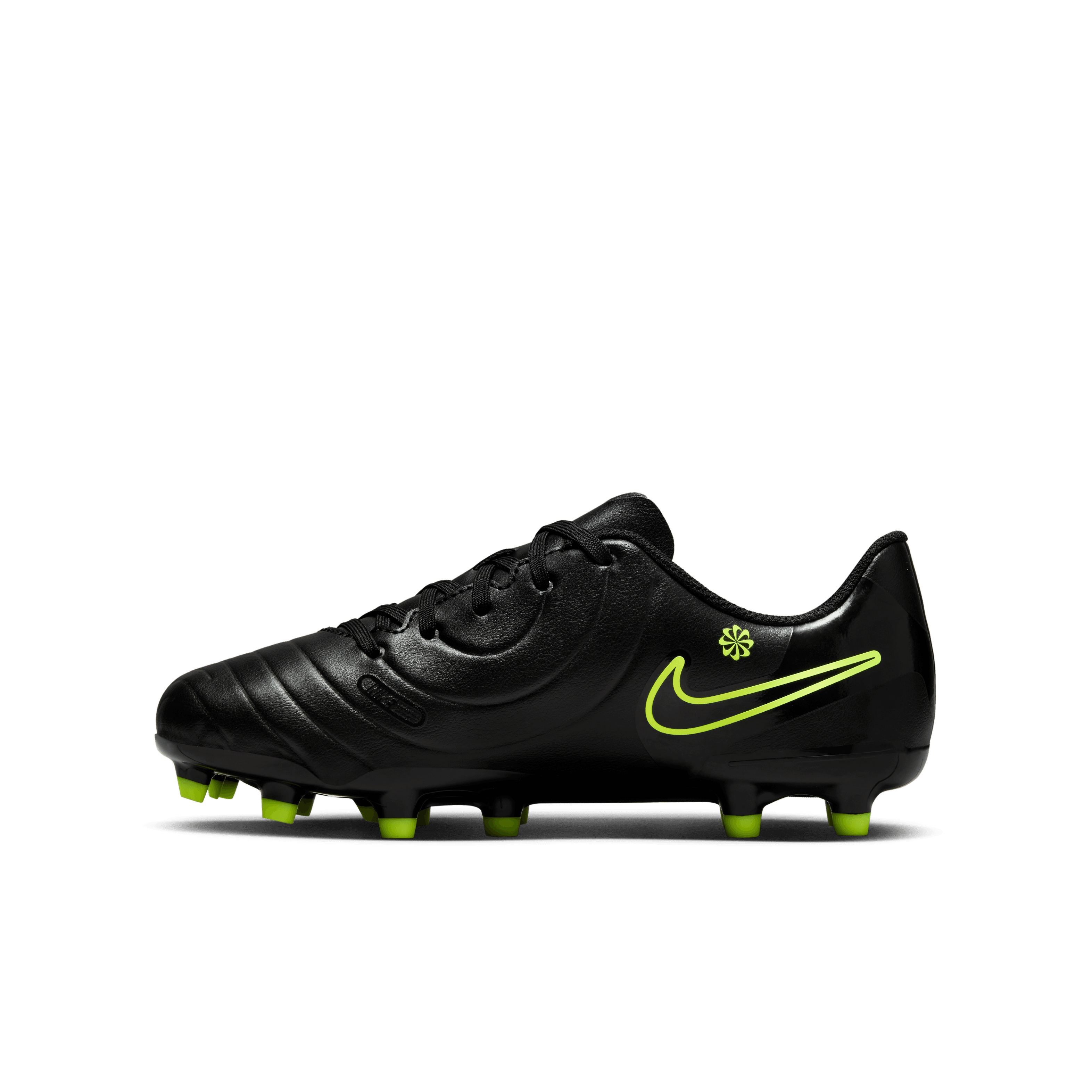 Nike Jr. Tiempo Legend 10 Club FG-Black/Volt