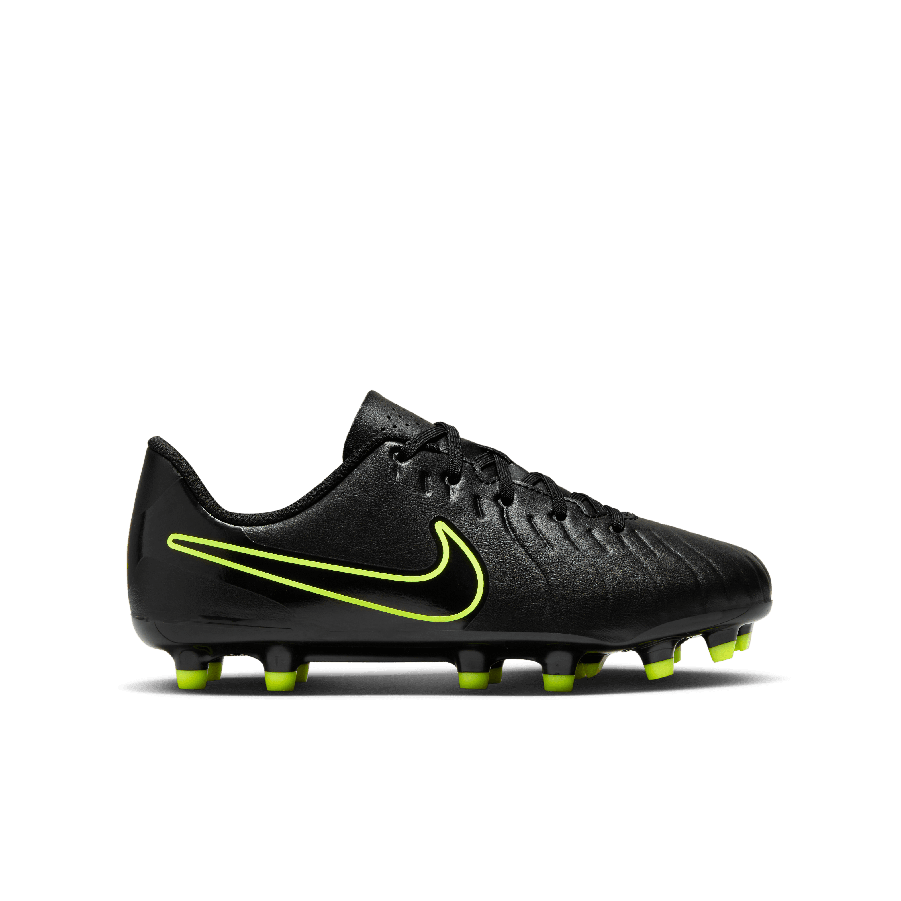 Nike Jr. Tiempo Legend 10 Club FG-Black/Volt