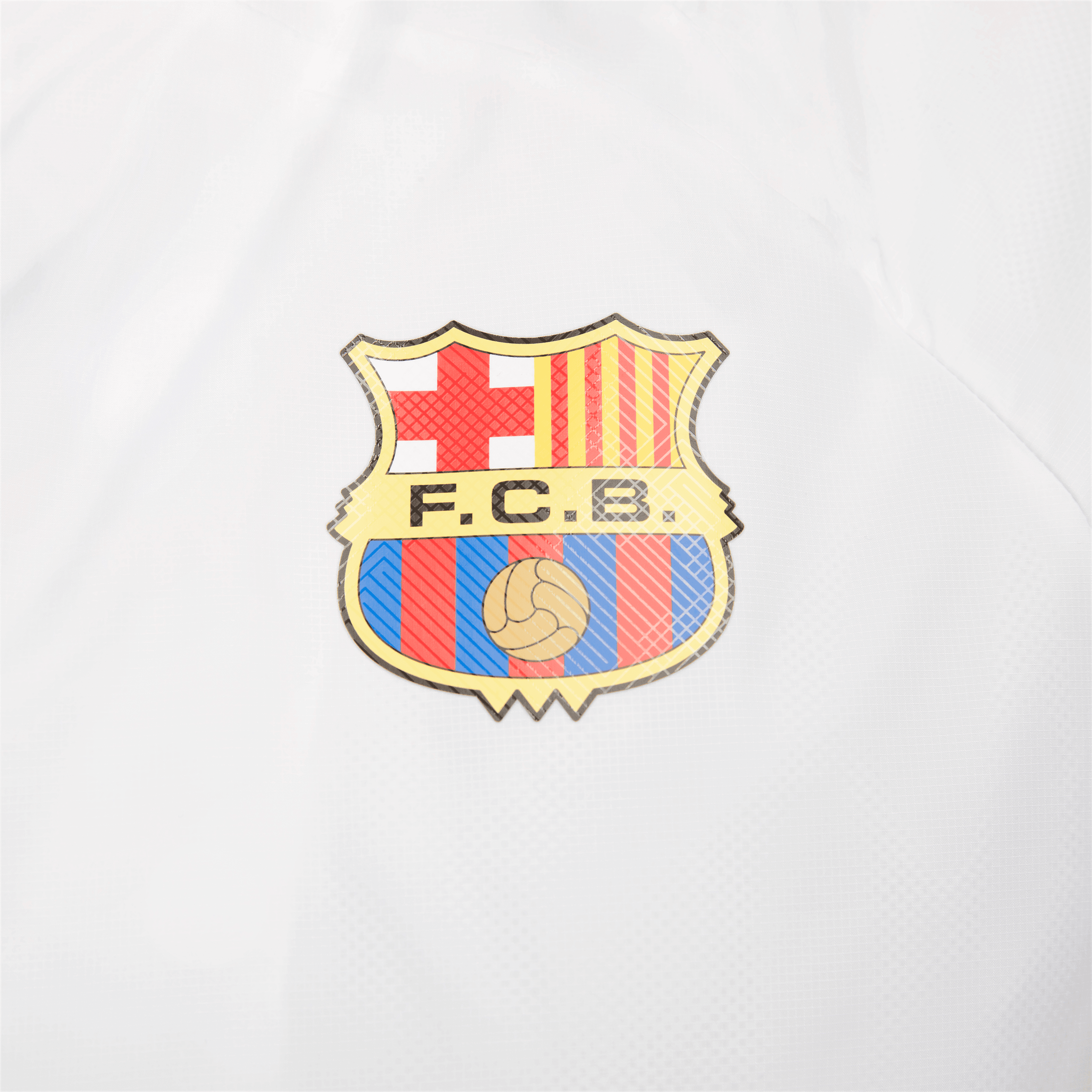 Nike Men's FC Barcelona AWF Soccer Jacket-White/Royal Blue/Royal Blue