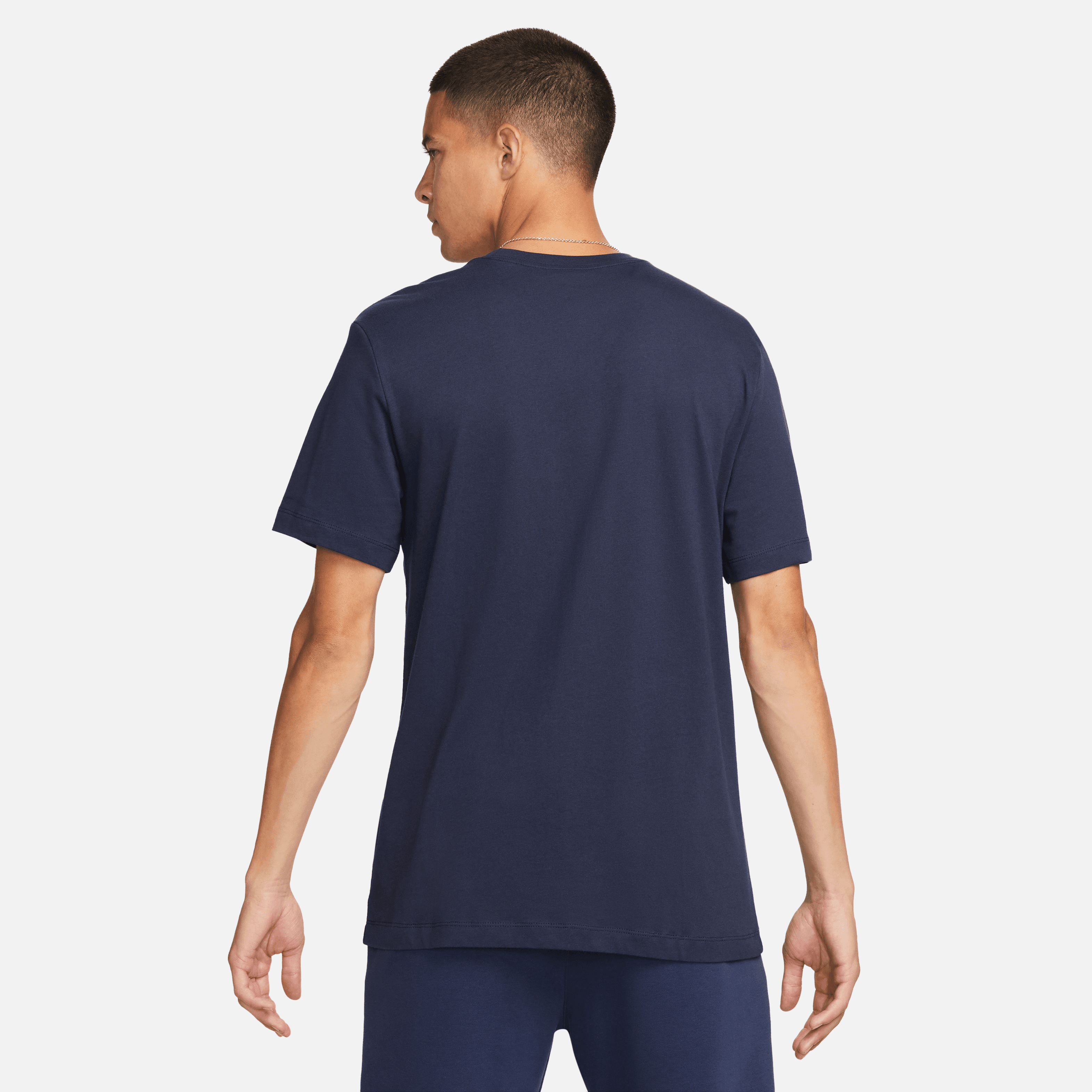 Nike Swoosh Puma T-Shirt-Navy Blue