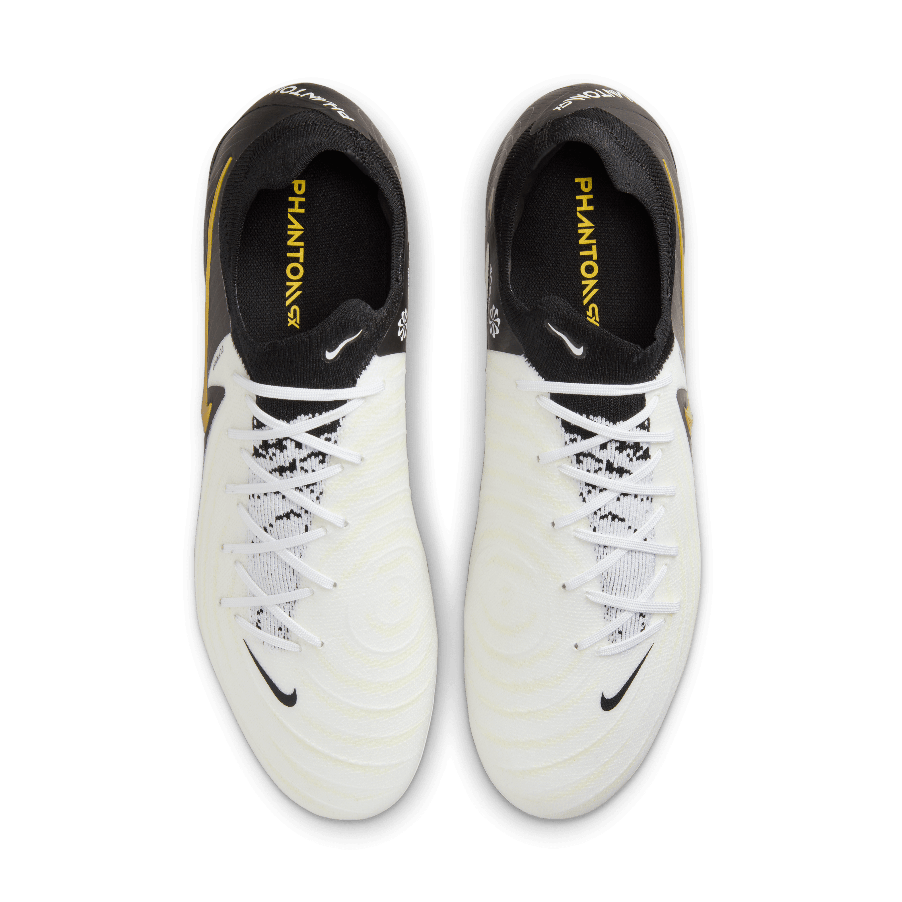 Nike Phantom GX 2 Pro FG-White/Black-Mtlc Gold Coin