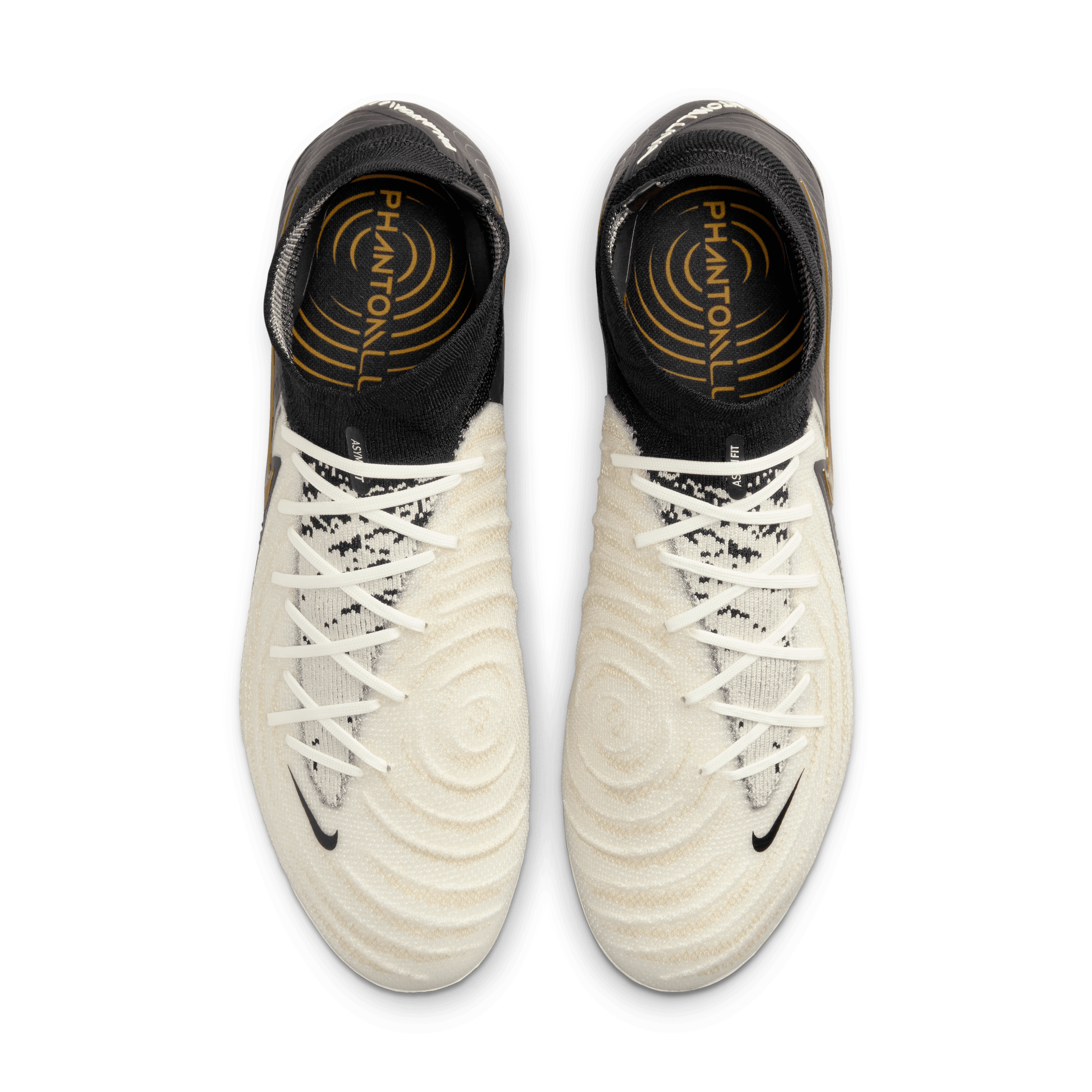 Nike Phantom Luna 2 Elite FG-White/Black/Mtlc Gold Coin