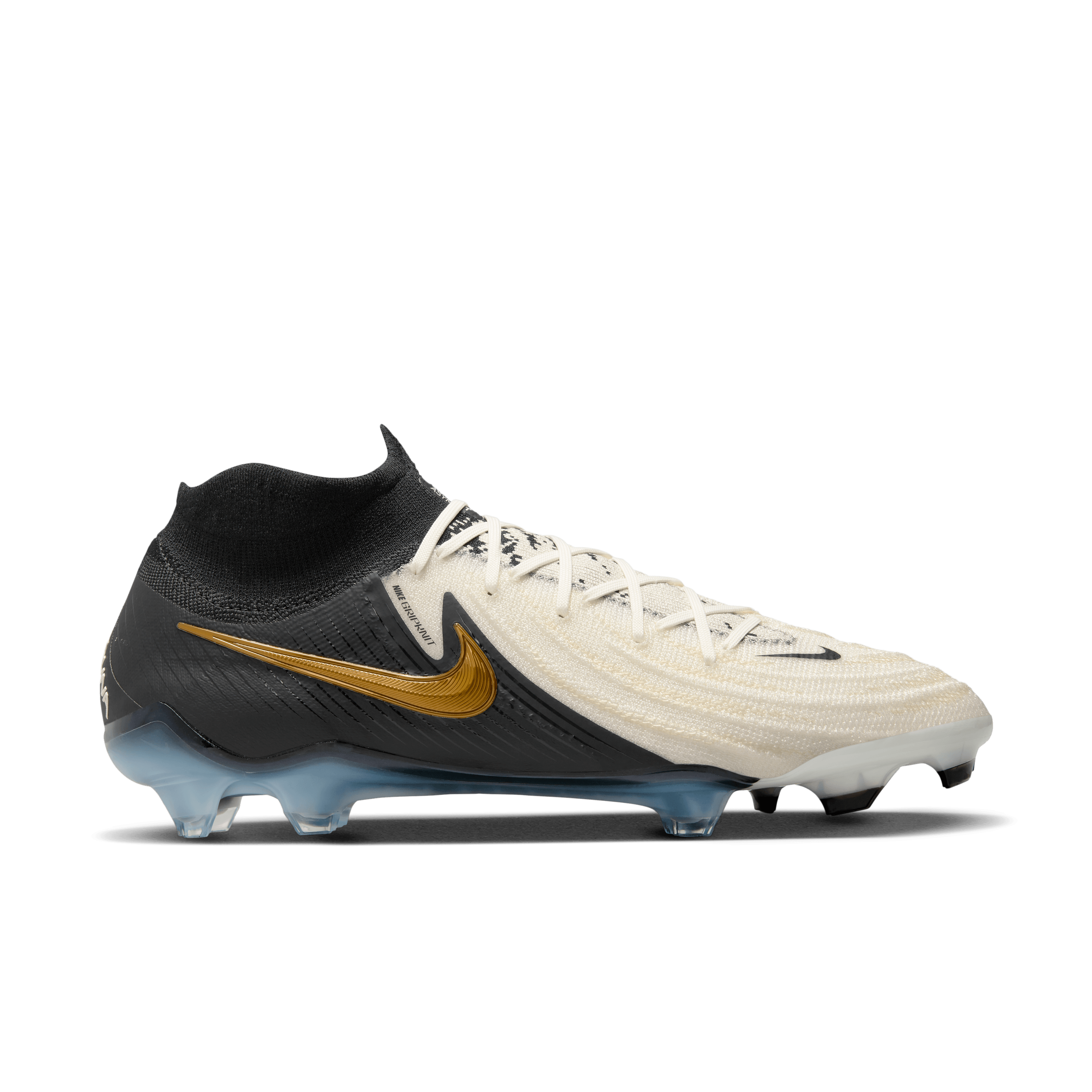 Nike Phantom Luna 2 Elite FG-White/Black/Mtlc Gold Coin