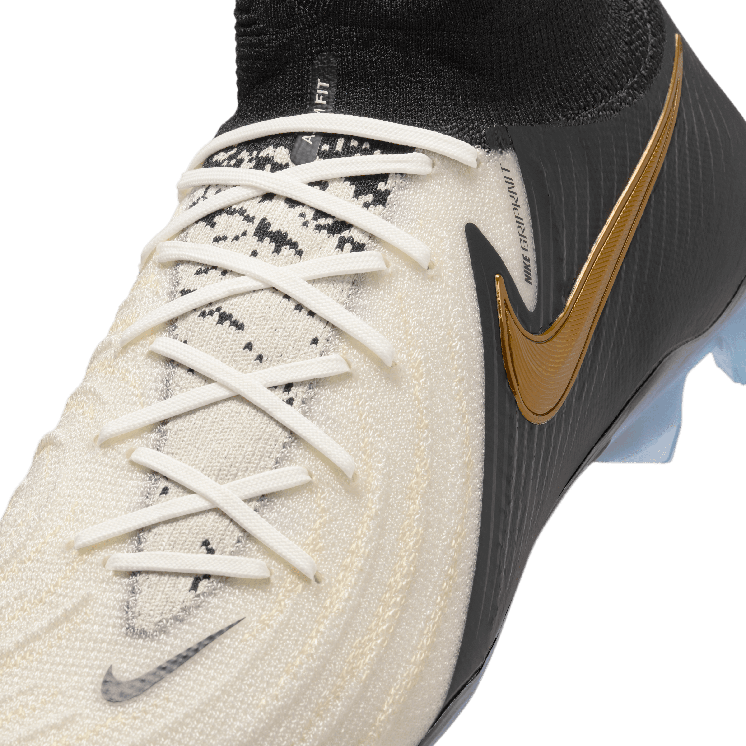 Nike Phantom Luna 2 Elite FG-White/Black/Mtlc Gold Coin