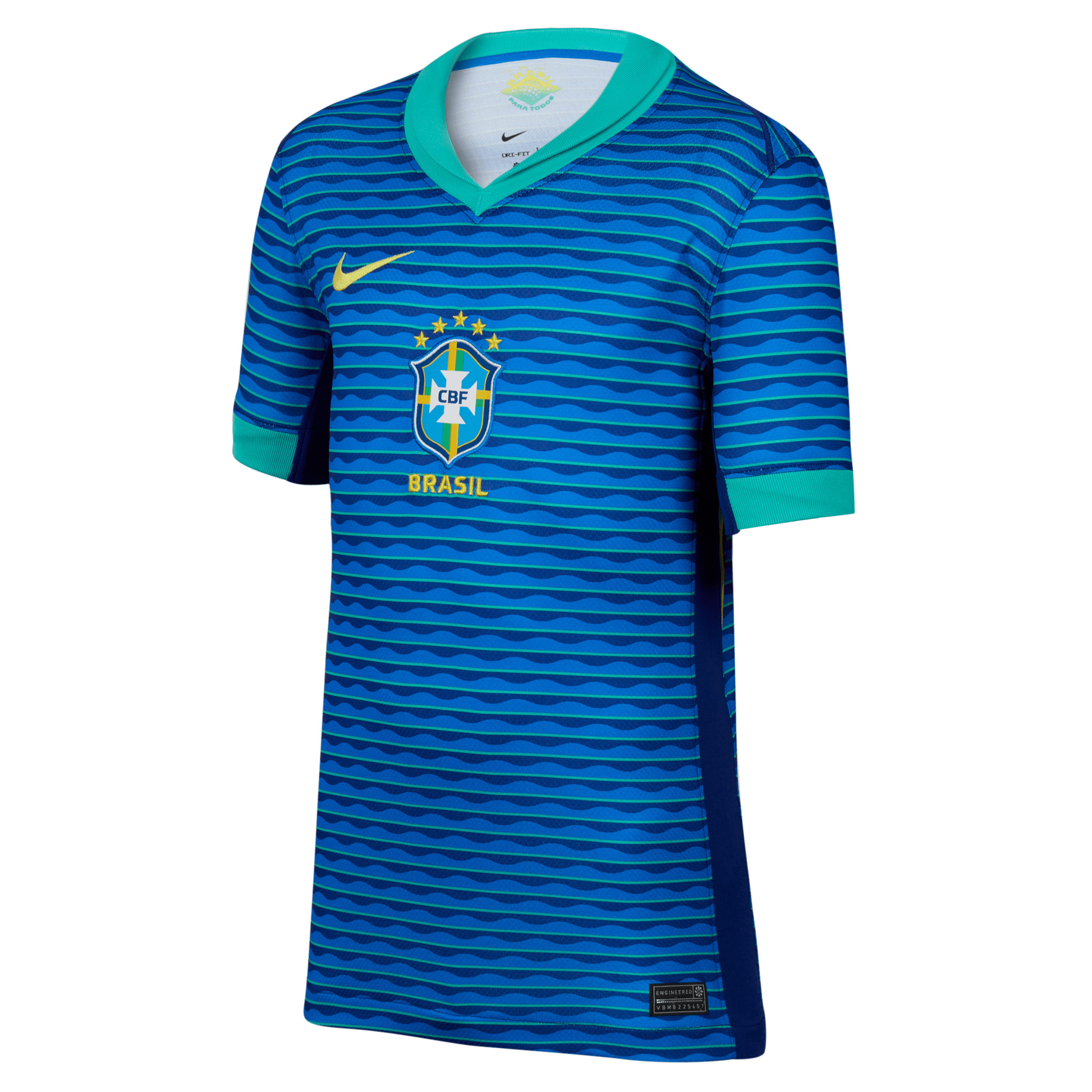 Nike Youth Brazil Stadium Away Dri-FIT Soccer Replica Jersey 2024