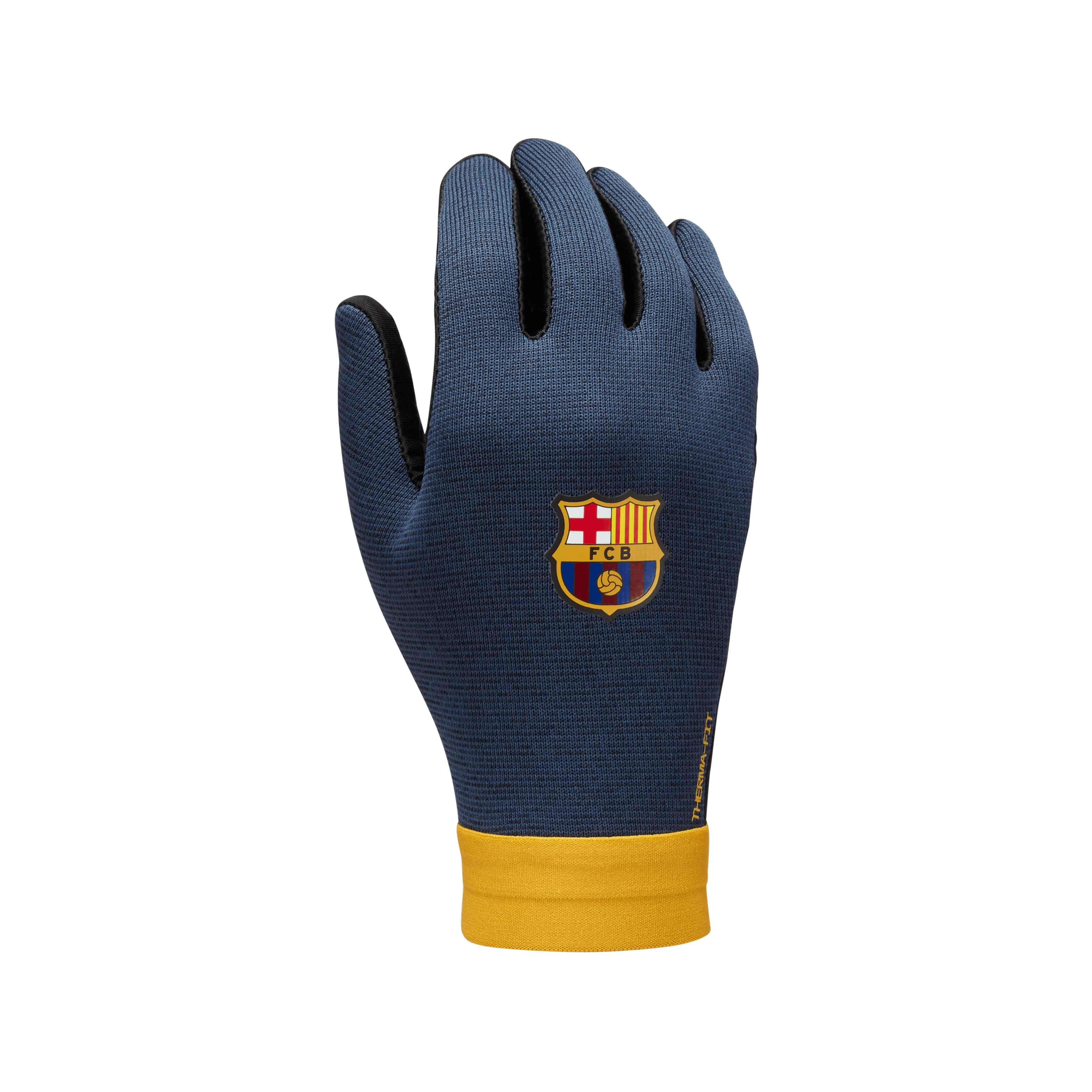 Nike Youth Barcelona Academy Therma-Fit Gloves-Navy/Gold