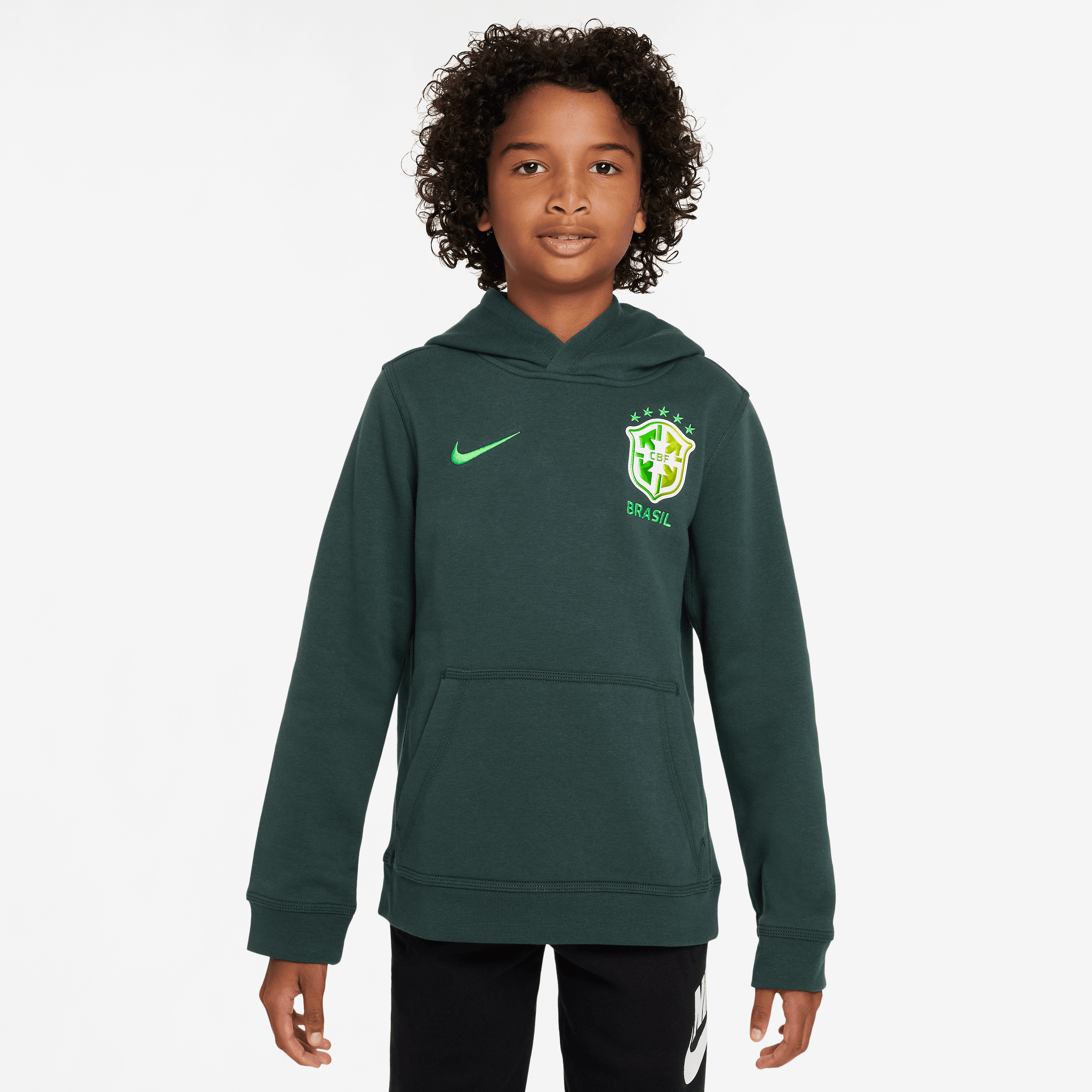 Nike Brazil Club Fleece Big Kids' Full-Zip Hoodie