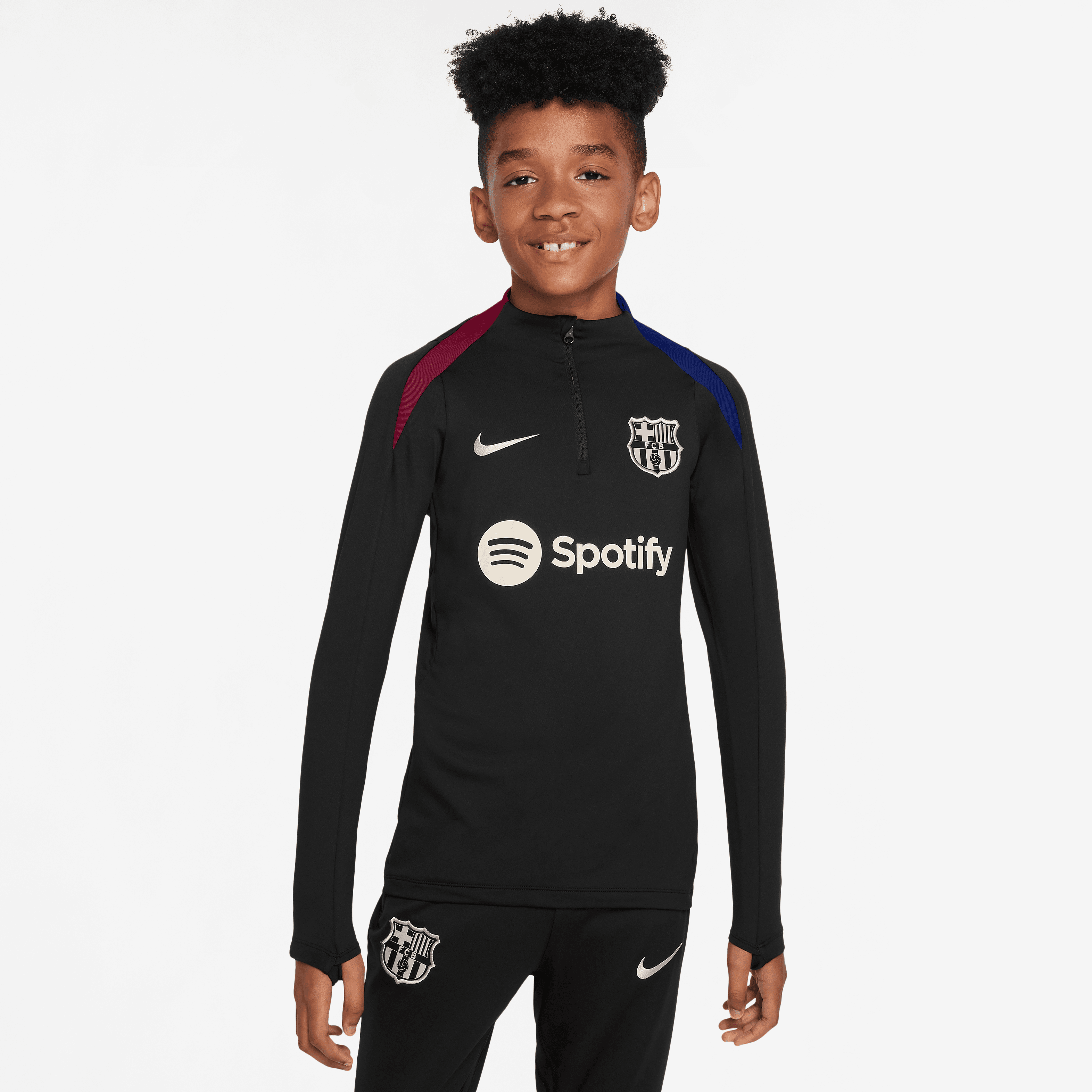 Nike FC Barcelona Strike Big Kids' Dri-FIT Soccer Drill Top