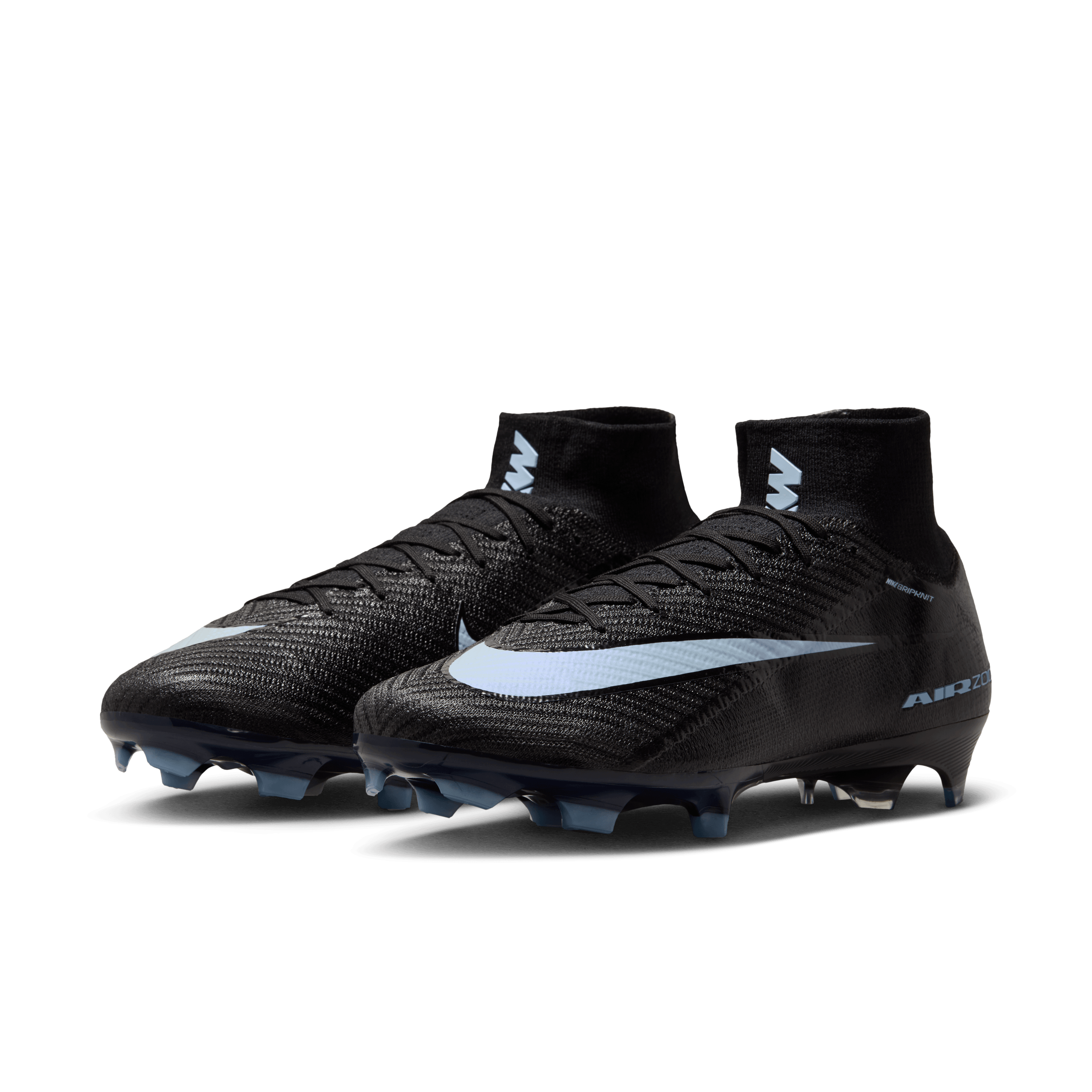 Nike Youth Mercurial Superfly 10 Elite FG -BLACK/ICE BLUE