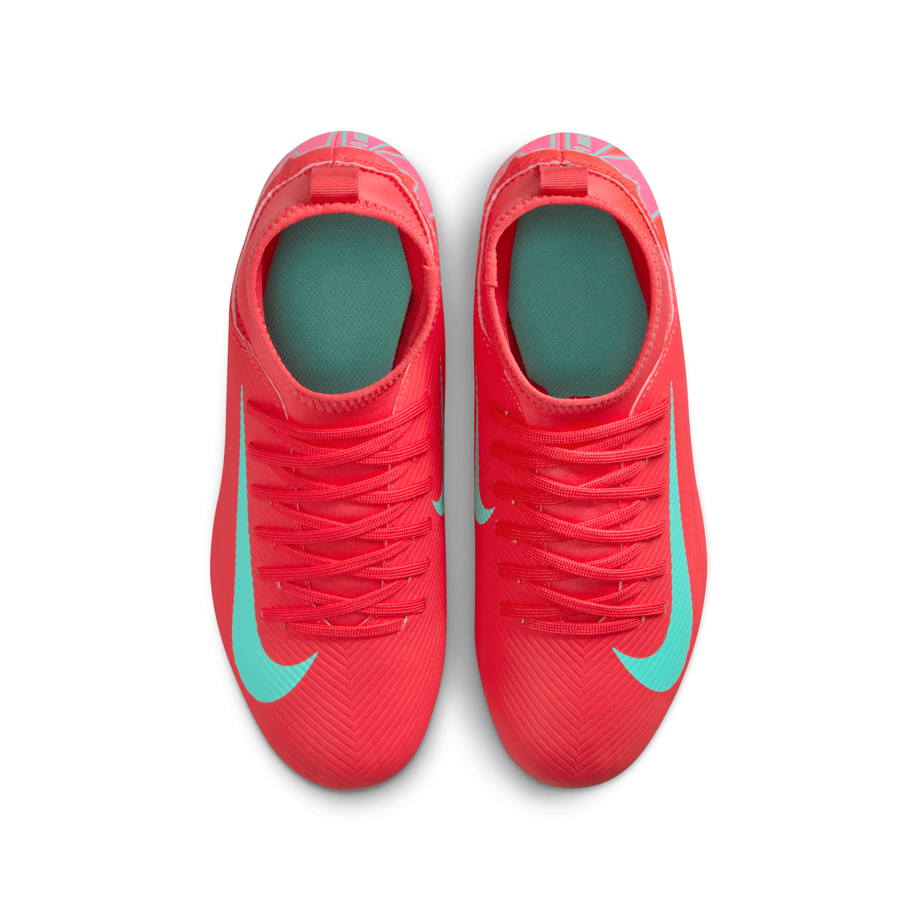 Nike Jr. Mercurial Superfly 10 Club Little/Big Kids' FG High-Ember Glow/Aurora Green