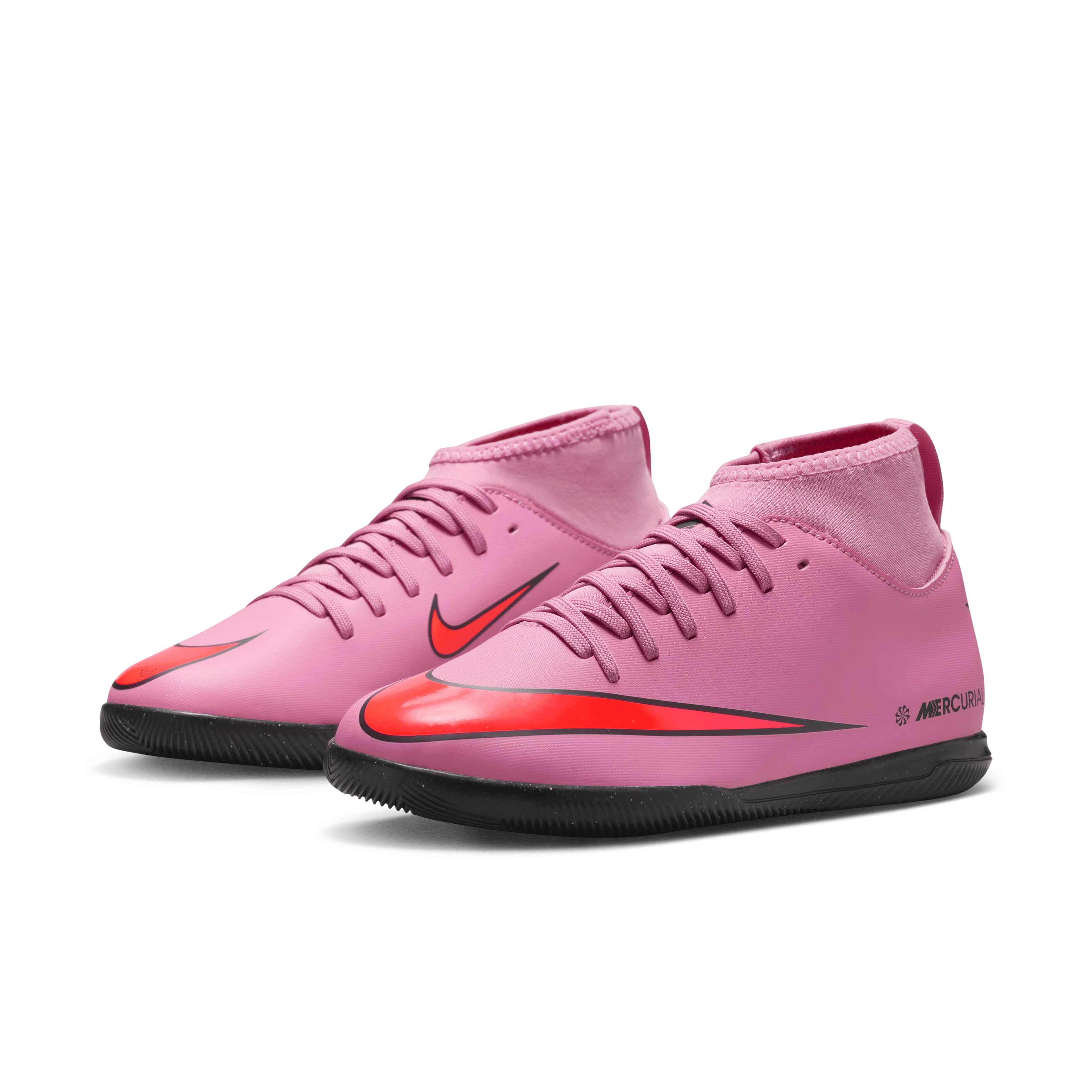 Nike Jr. Mercurial Superfly 10 Club IC - Magic Flamingo/black-total CrimsoN.