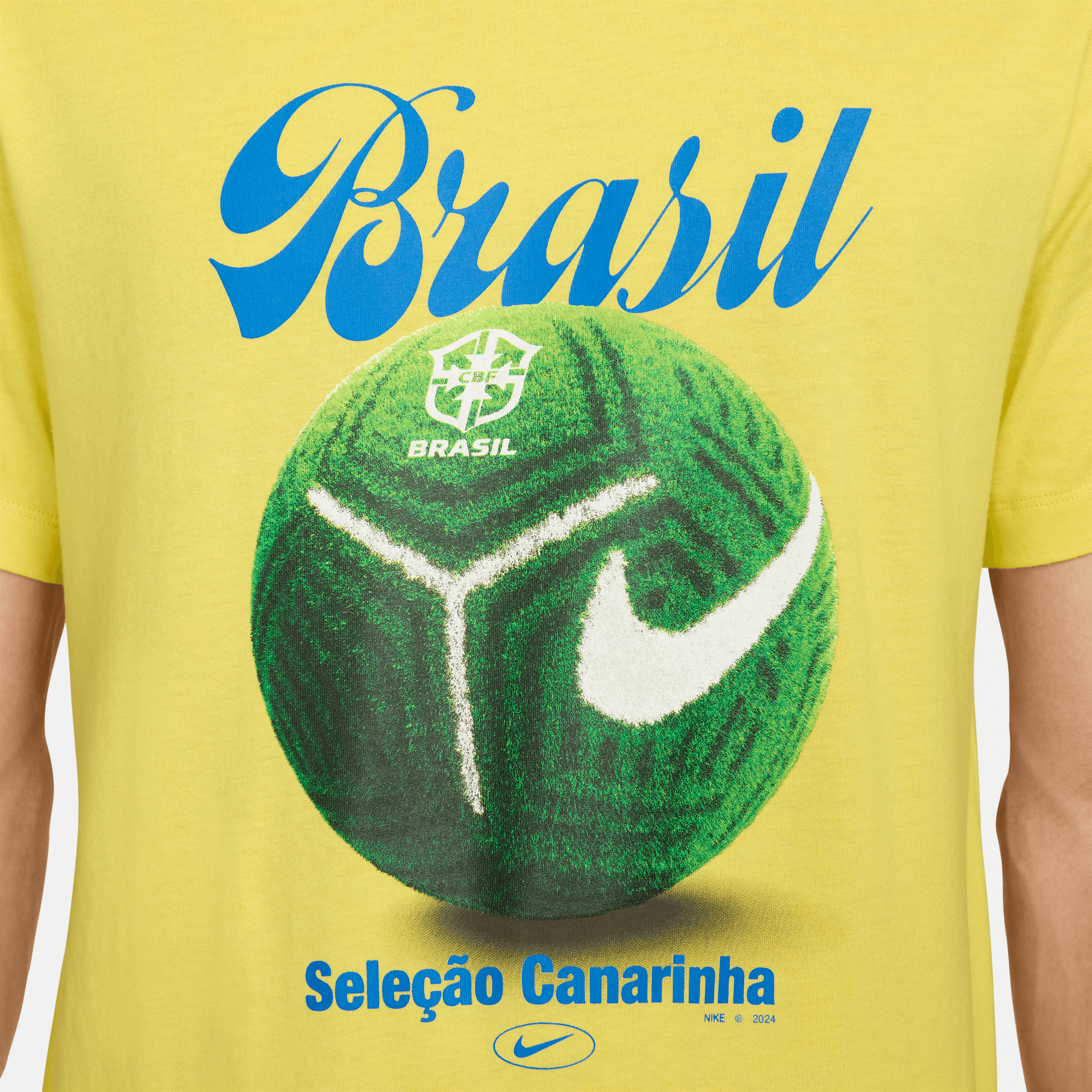 Nike Brazil Field T-Shirt 2024-Yellow