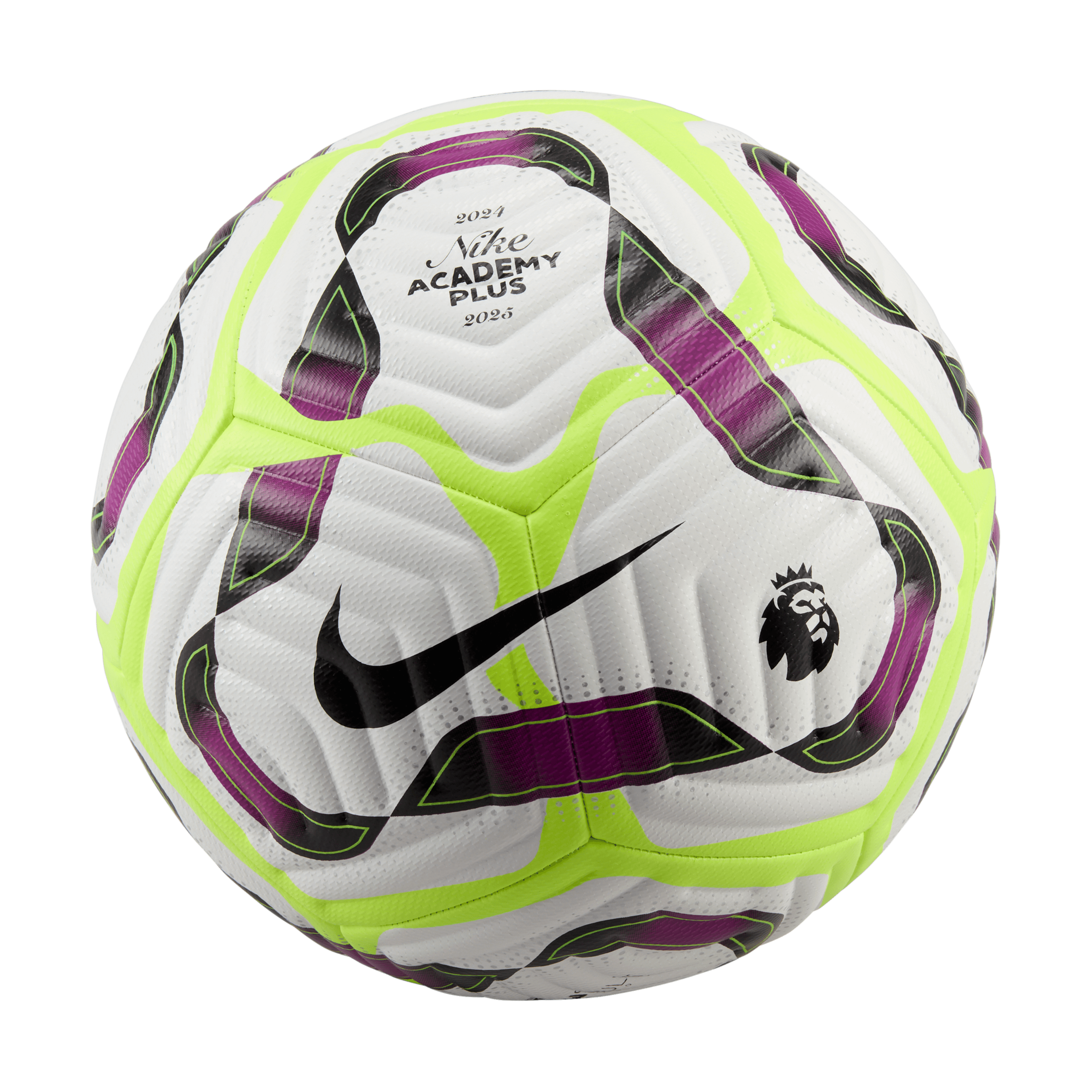 Nike Premier League Academy Plus Soccer Ball-BARELY VOLT/BOLD BERRY/SILVER/BLACK