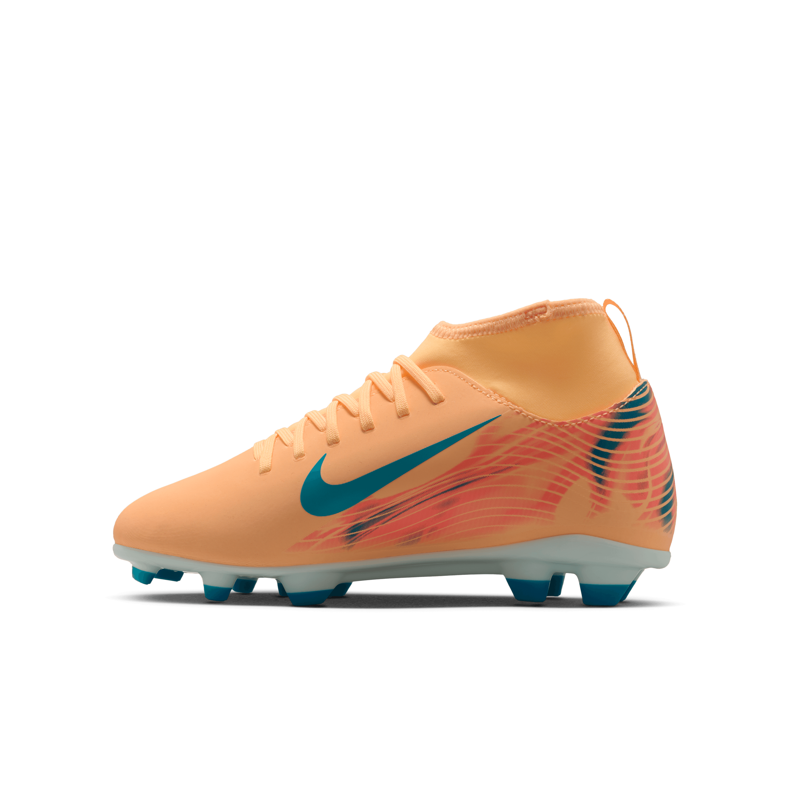 Nike Jr. Mercurial Superfly 10 Club "Kylian Mbappé" FG/MG -Melon Tint/neo Turq-igloo