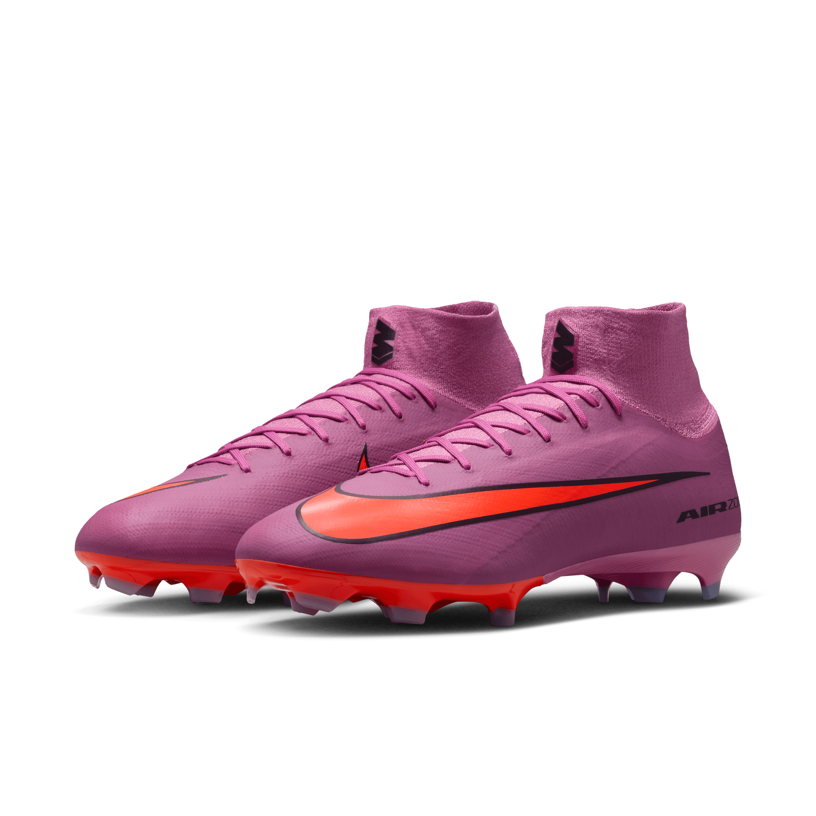 Nike Mercurial Superfly 10 Pro FG High-Top Soccer Cleats-Magic Flamingo/black/total Crimson