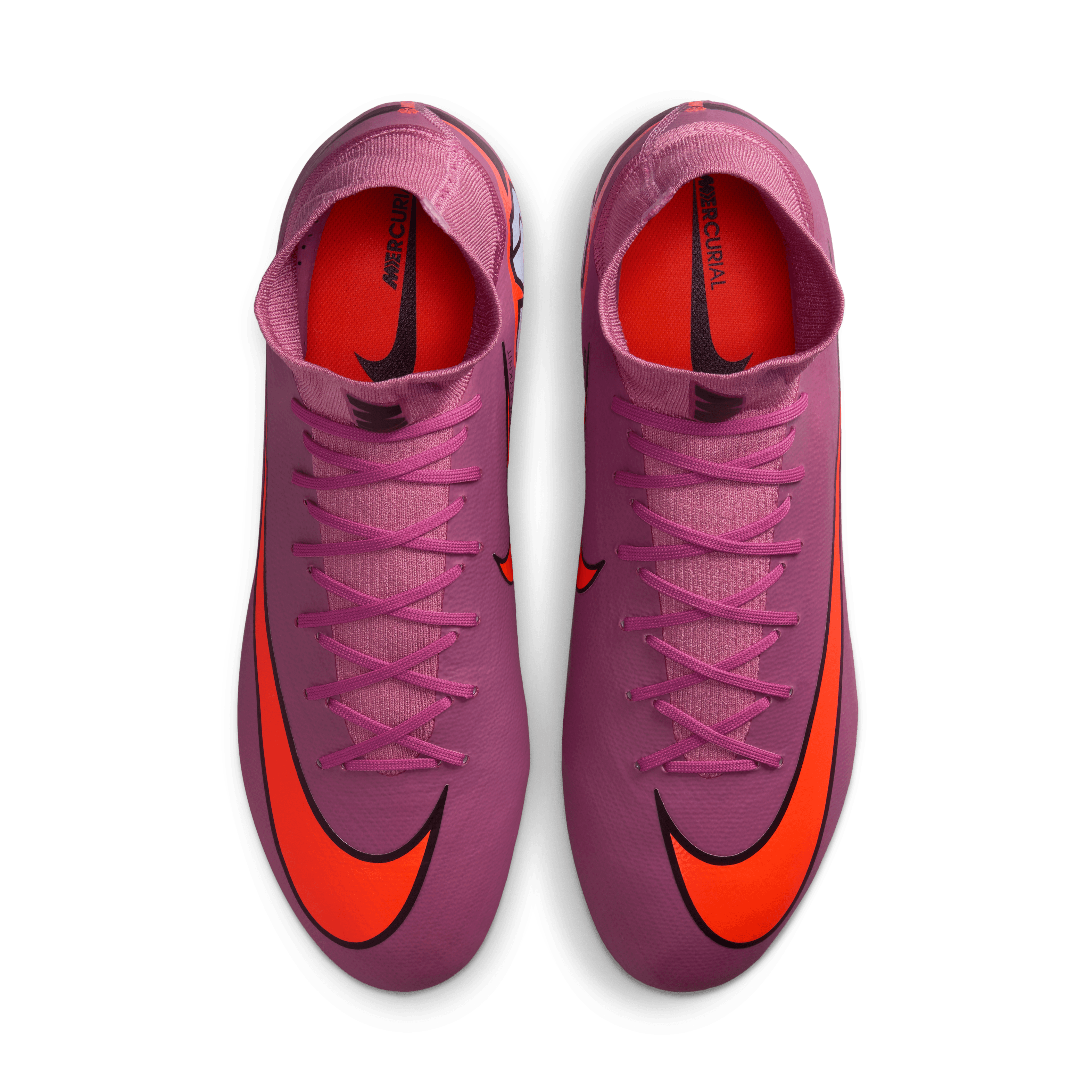Nike Mercurial Superfly 10 Pro FG High-Top Soccer Cleats-Magic Flamingo/black/total Crimson