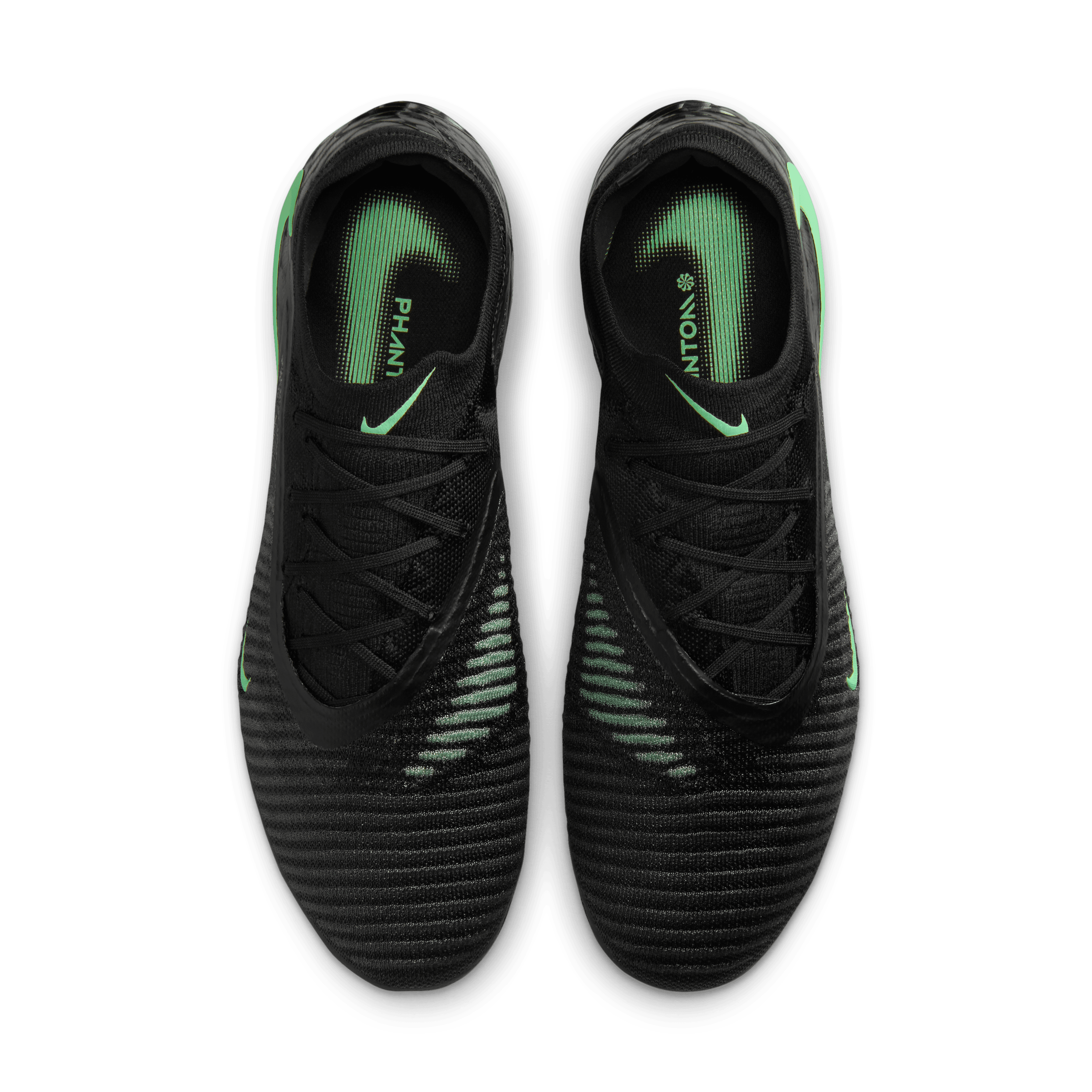 Nike Phantom 6 Low Elite Firm-Ground Soccer Cleats- Black/illusion Green-black