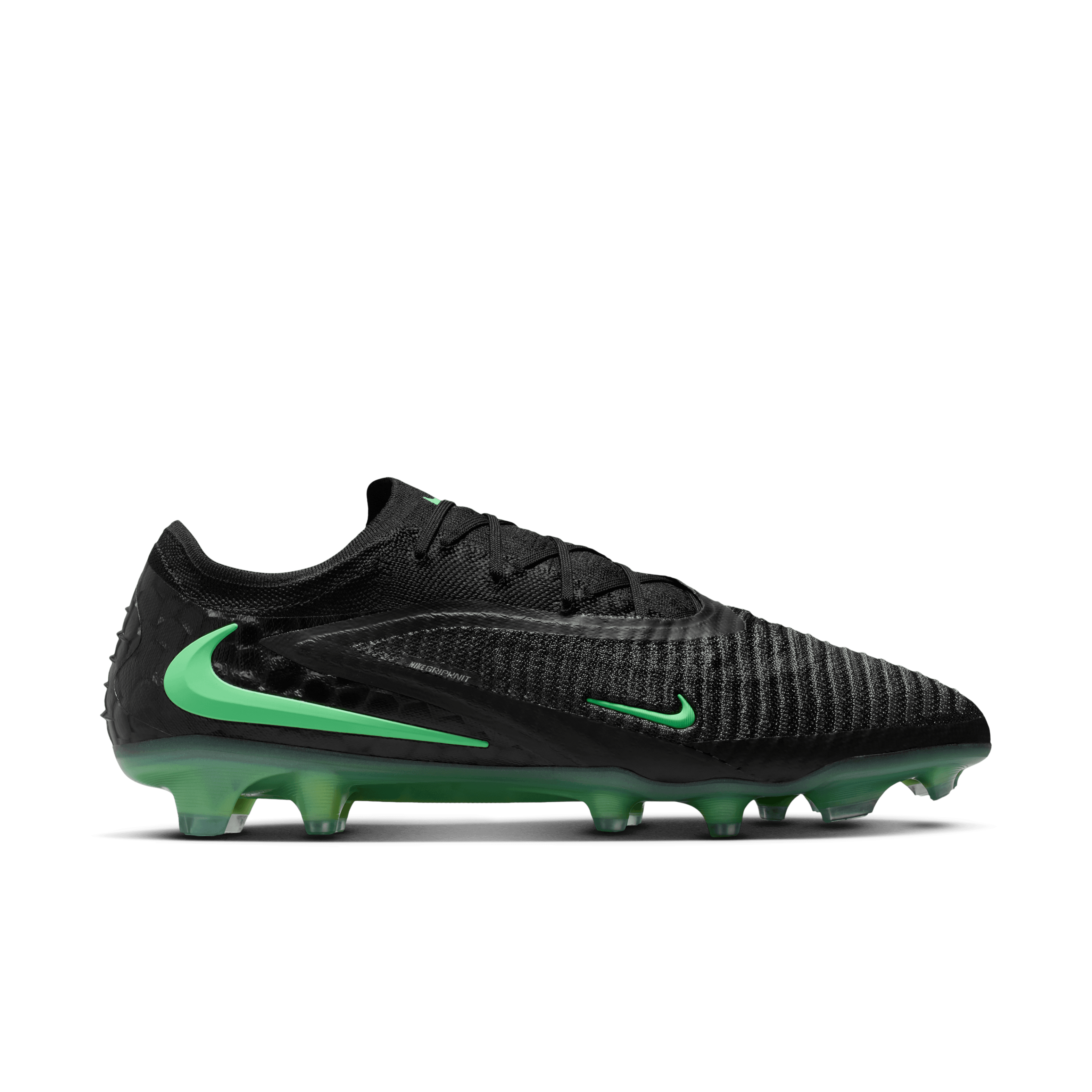 Nike Phantom 6 Low Elite Firm-Ground Soccer Cleats- Black/illusion Green-black