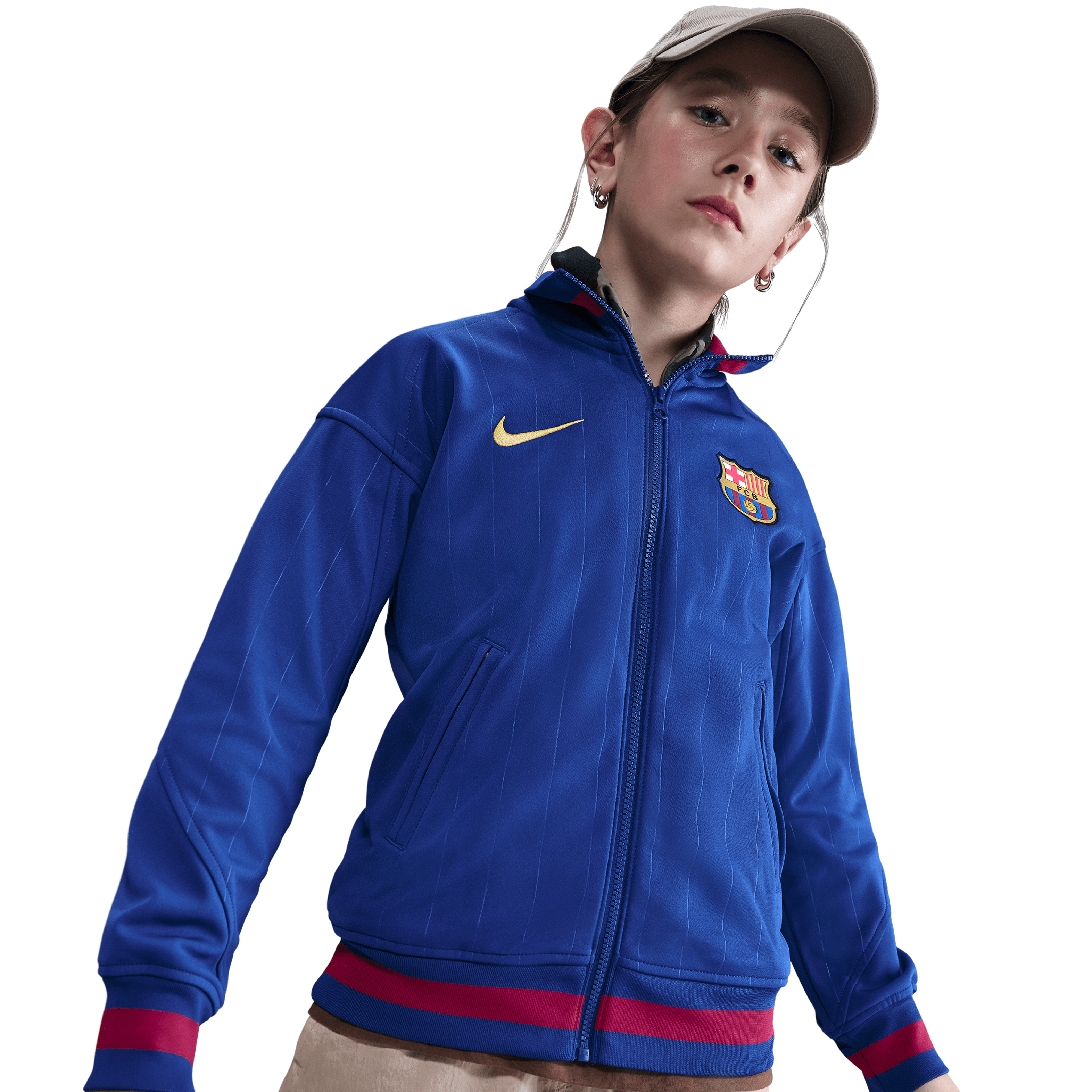 Nike Big Kids' FC Barcelona Academy Pro Home Dri-FIT Anthem Jacket