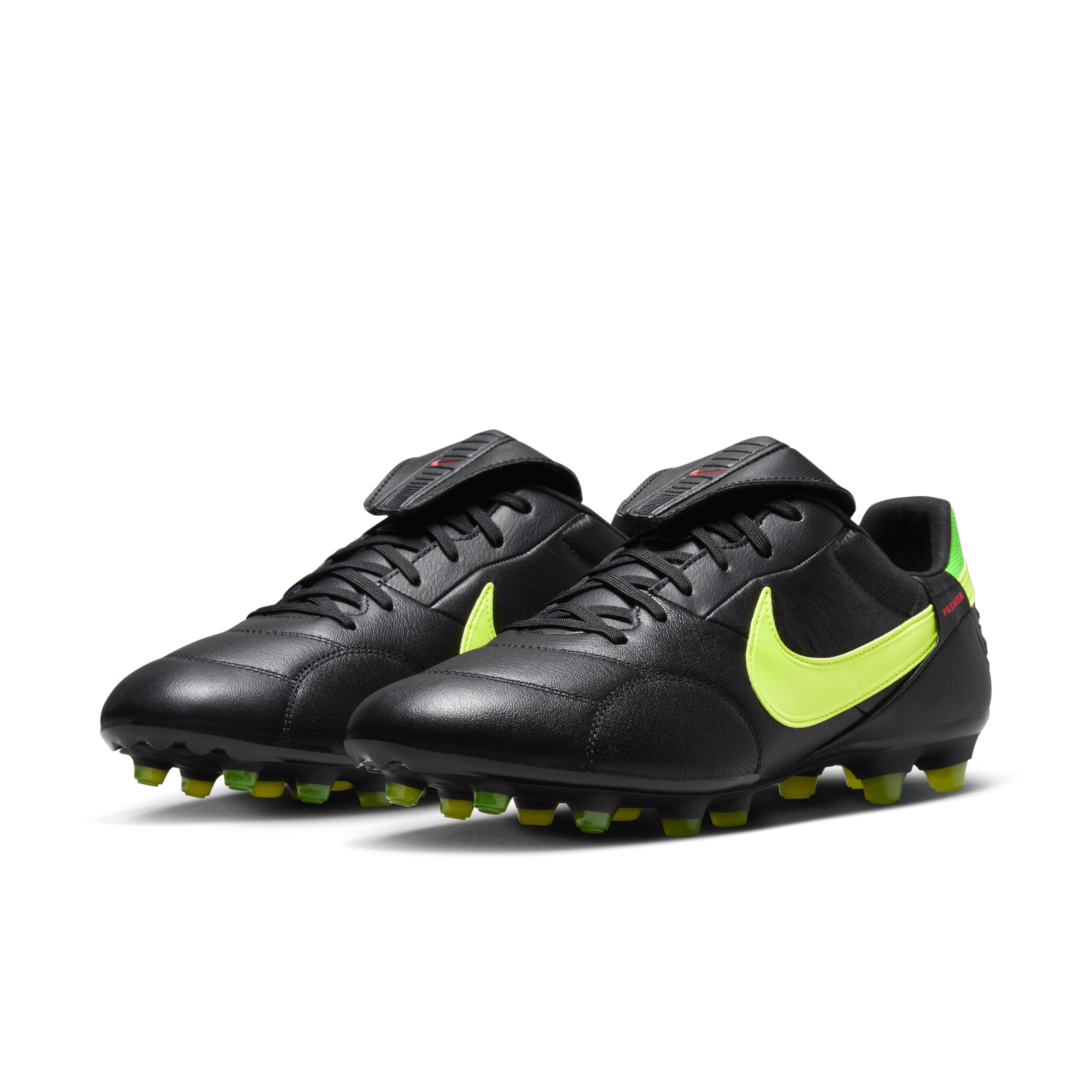 Nike Premier 3 FG-BLACK/VOLT/GREEN STRIKE/BRIGHT CRIMSON