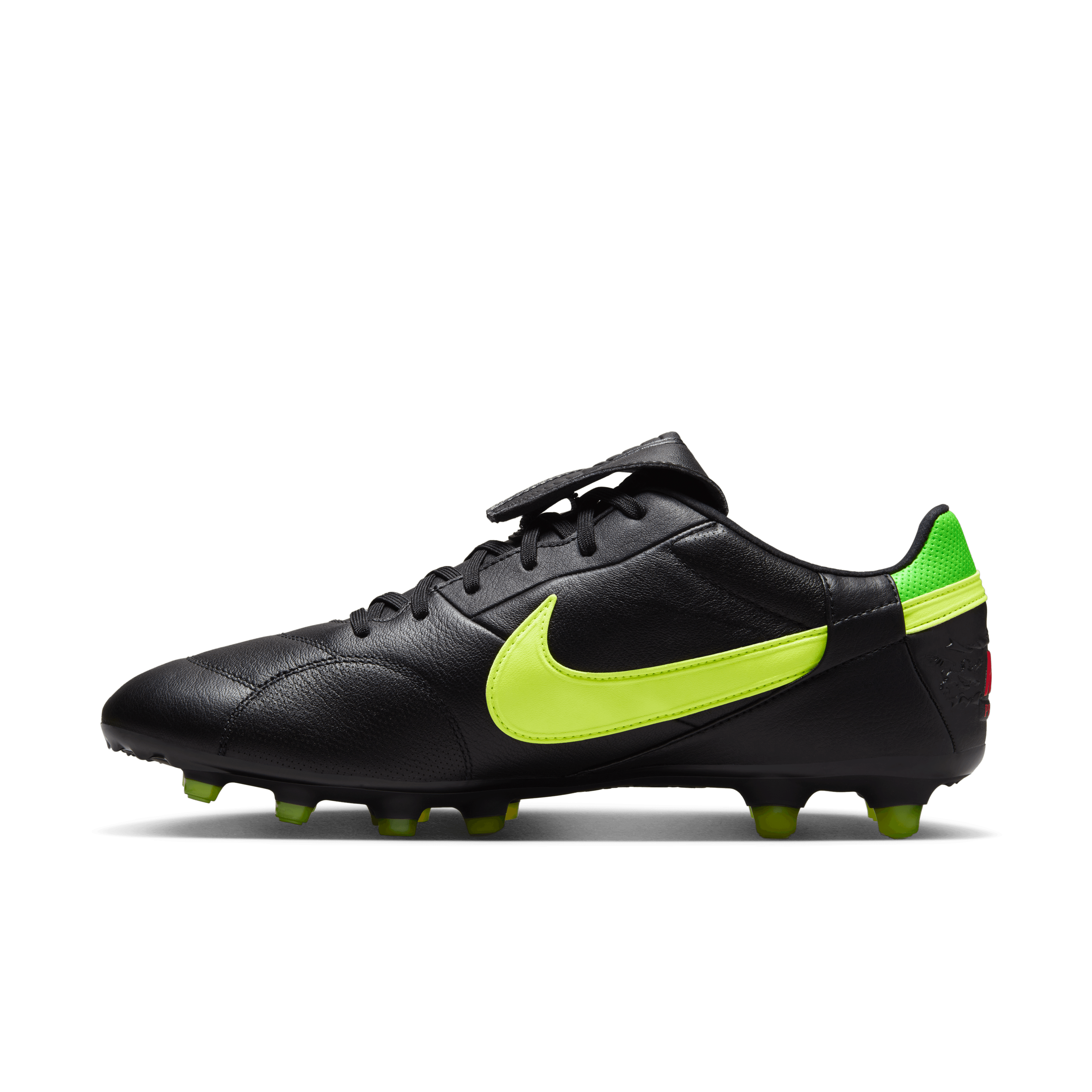 Nike Premier 3 FG-BLACK/VOLT/GREEN STRIKE/BRIGHT CRIMSON